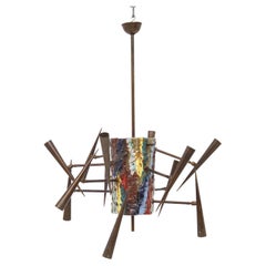 Torlasco and Leonardi Vintage Chandelier for Lumi