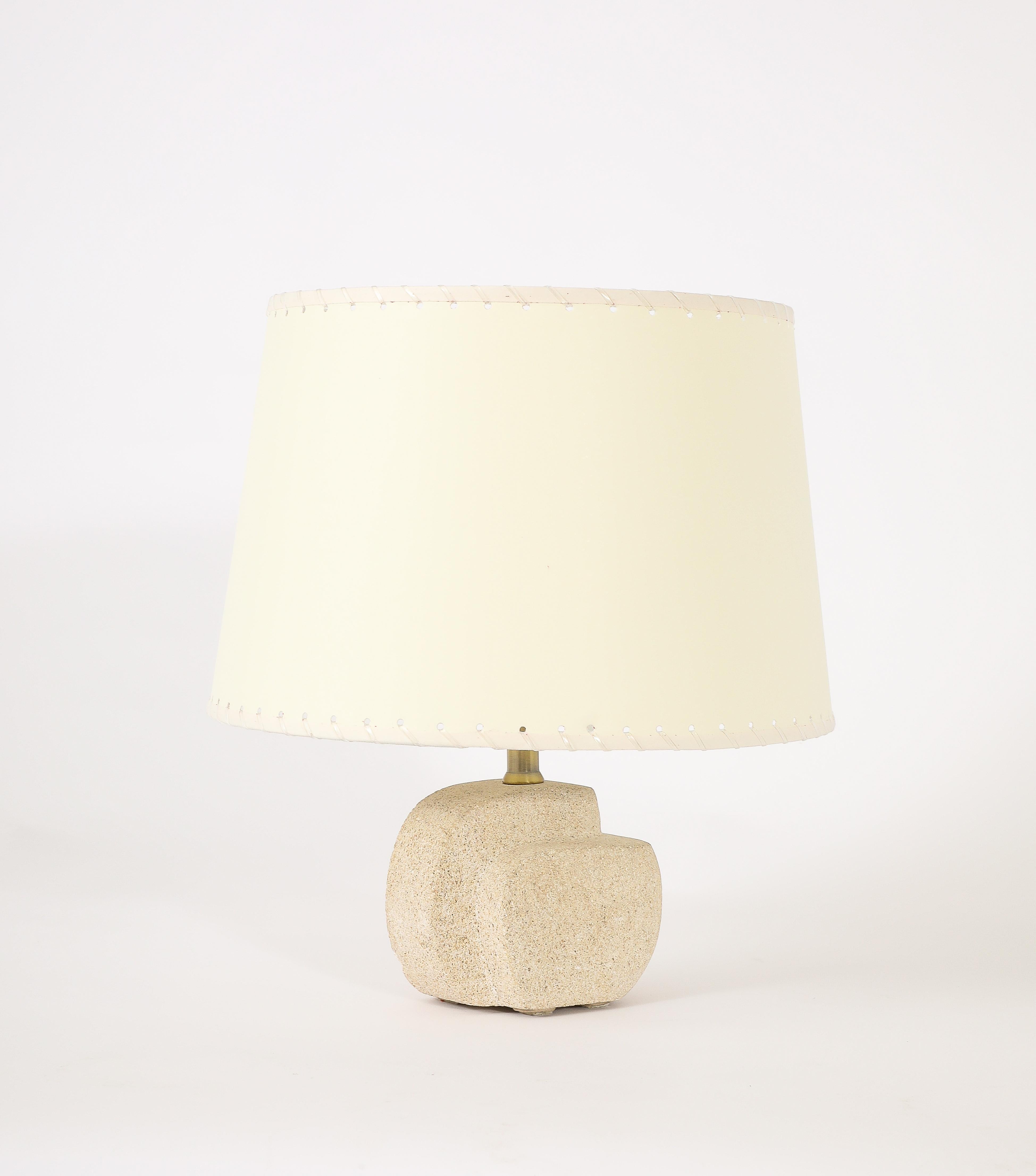 Mid-Century Modern Tormos “Layers” Pierre du Gard Table Lamp, France 1960's For Sale