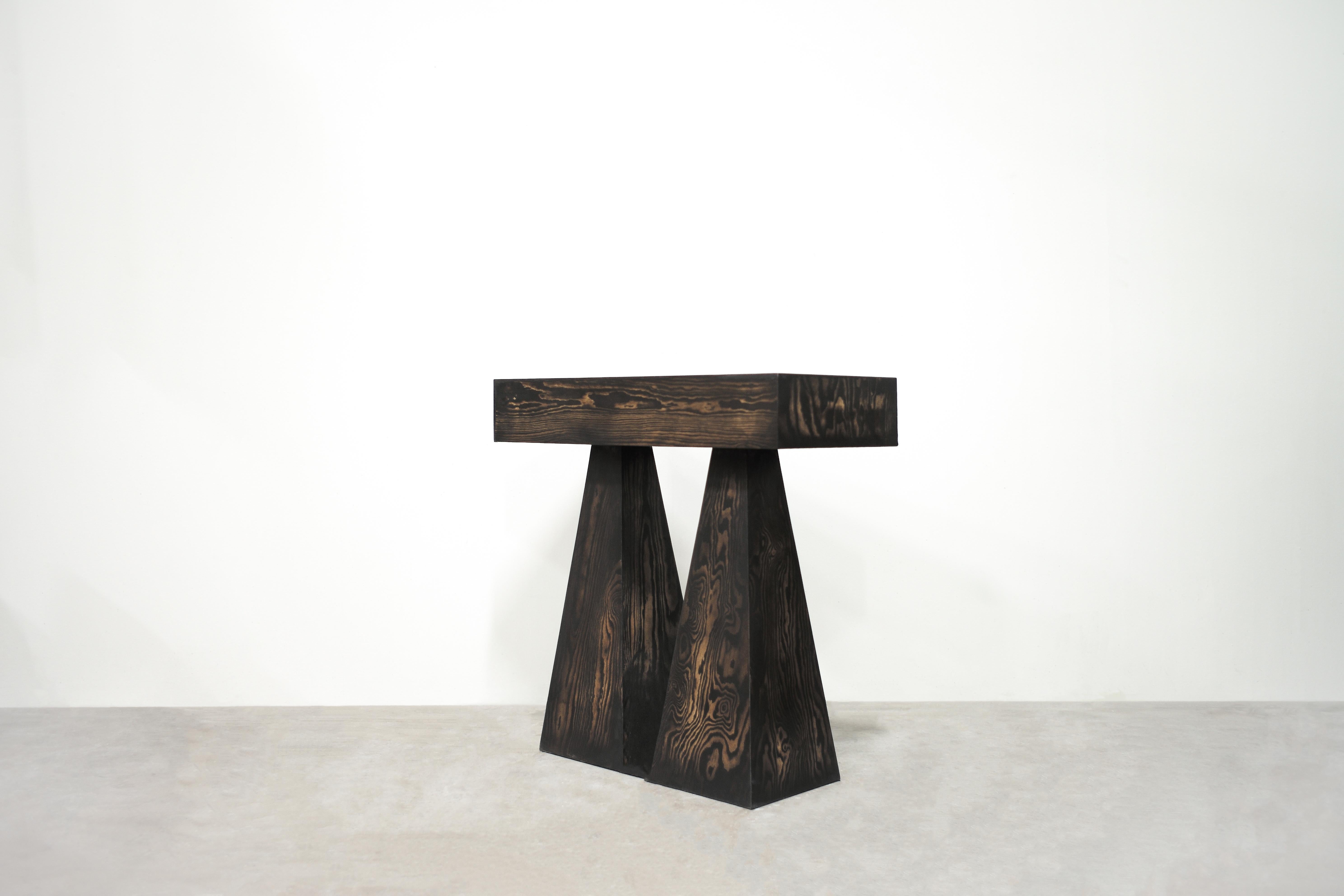 Modern Torn Console Table in Melange by Lucas Tyra Morten For Sale