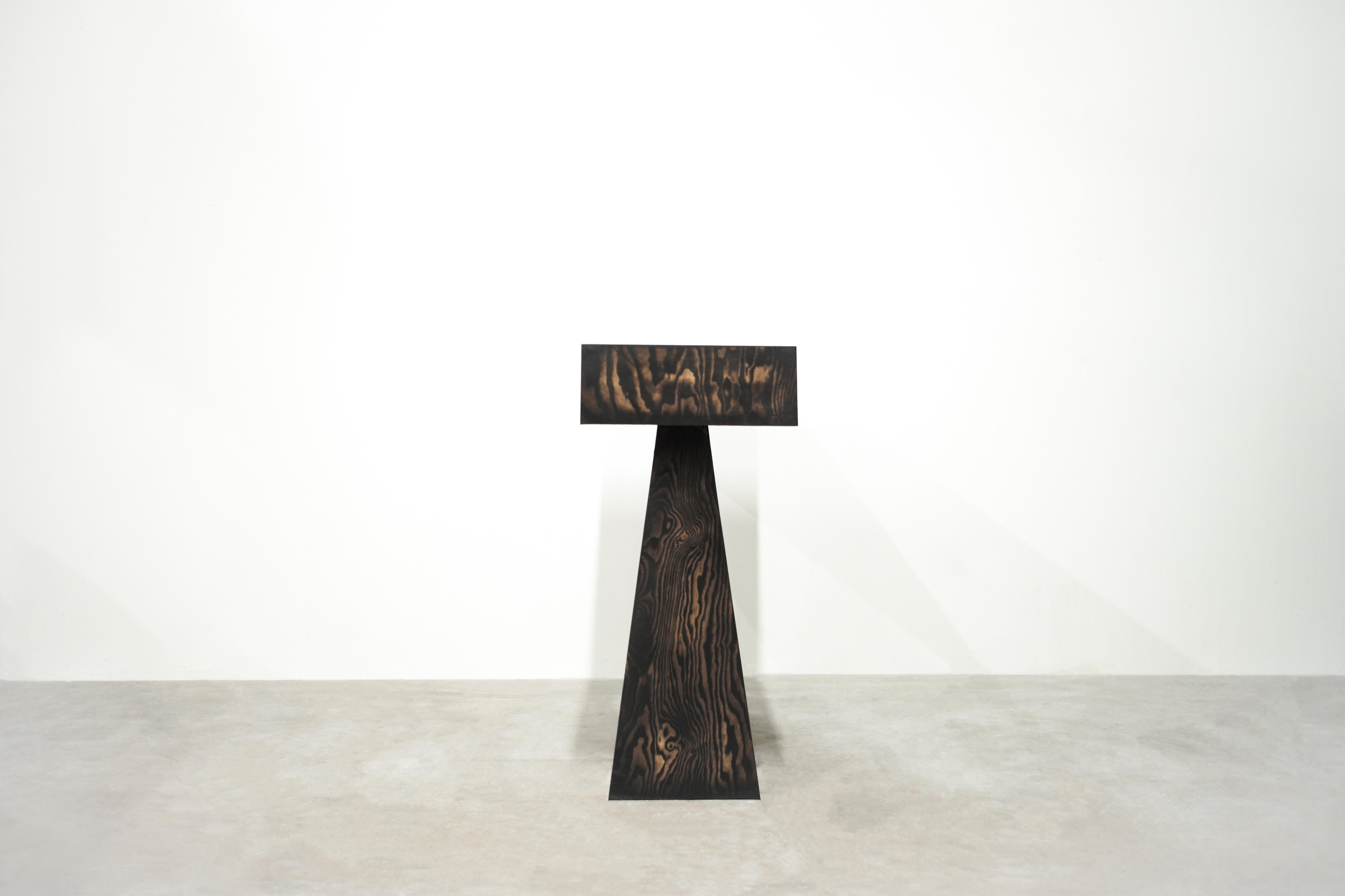 Swedish Torn Console Table in Melange by Lucas Tyra Morten For Sale