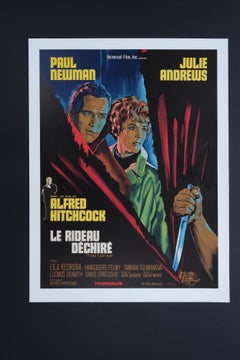 Torn Curtain '1966' French Original Vintage Poster Mint, Linen Backed