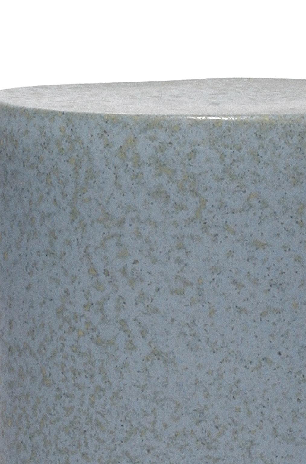 Handcrafted organic shape side table.