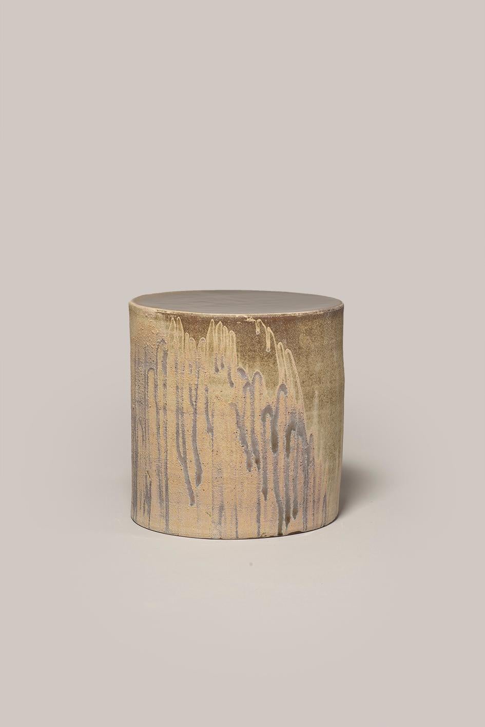 Hand-Crafted Torn Side Table LA Sand 642