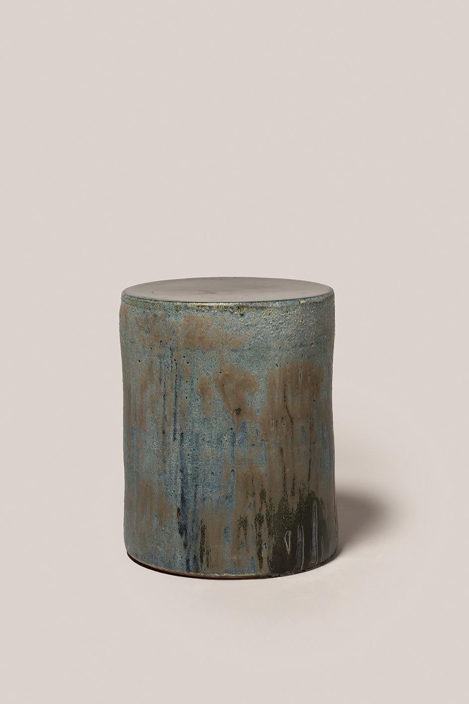 Hand-Crafted Hand thrown ceramic  Side Table create with Stoneware 4 layers glaze