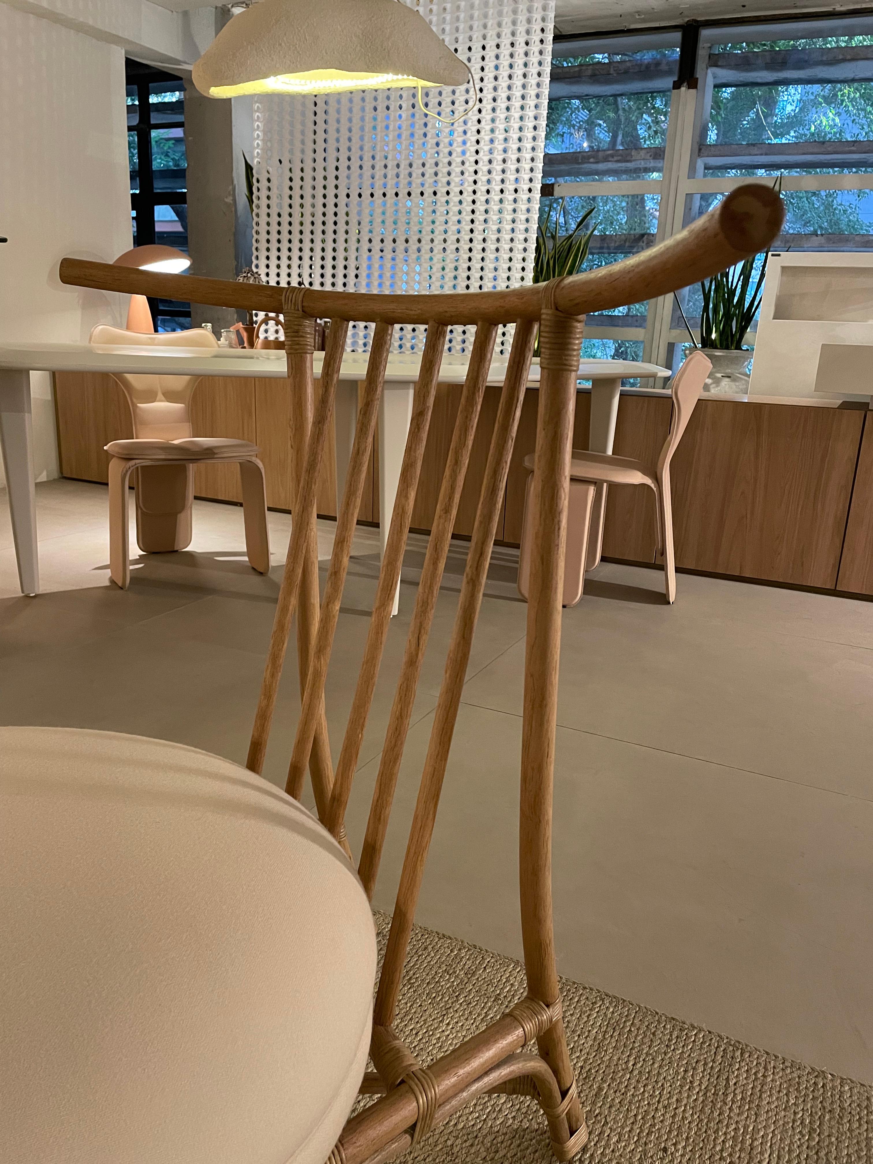 Sedia da salotto Toro in canna amazzonica Apuí, design brasiliano di Tiago Curioni in vendita 4