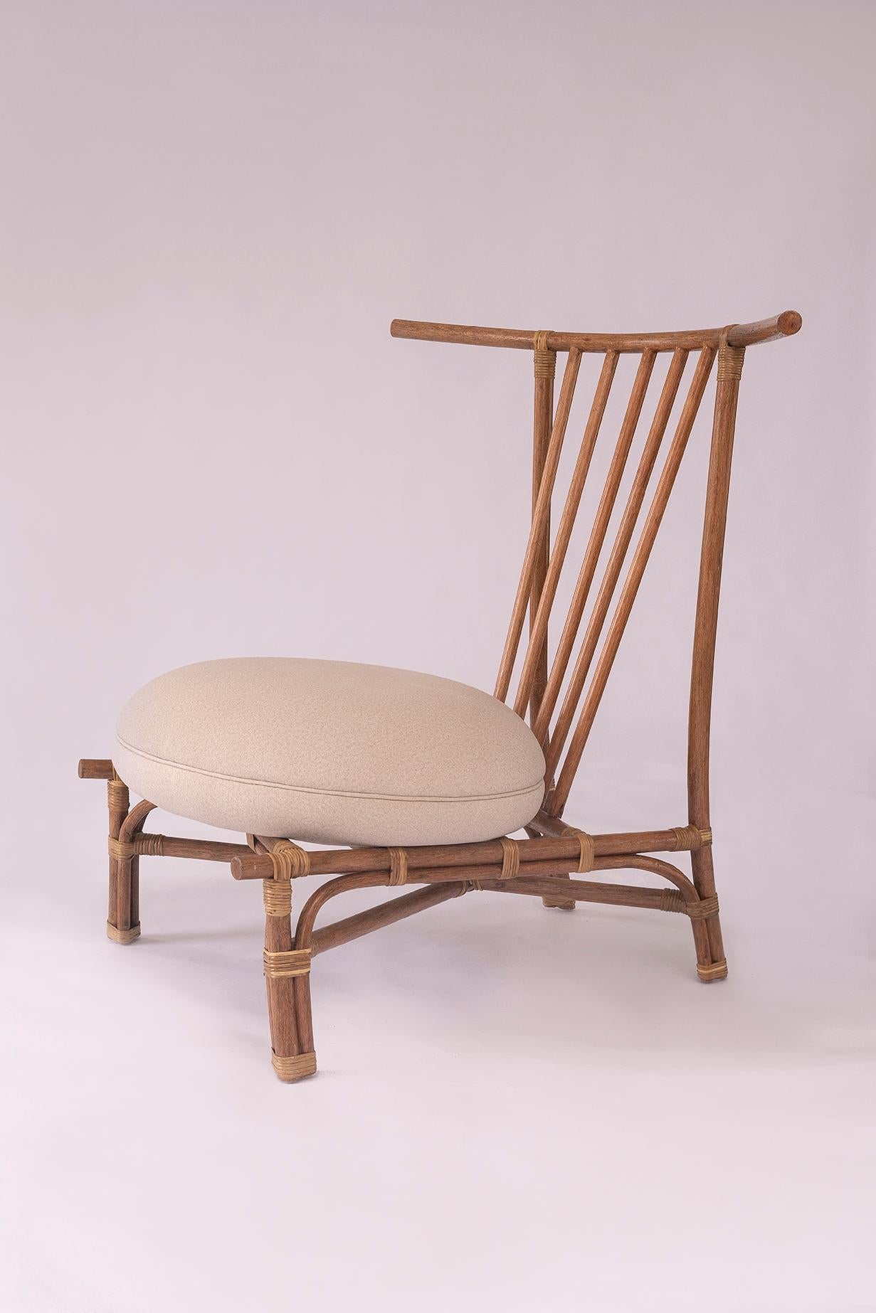 Toro armchair made in Apuí Amazon Vine and designed by Tiago Curioni In New Condition For Sale In Sao Paulo, SP