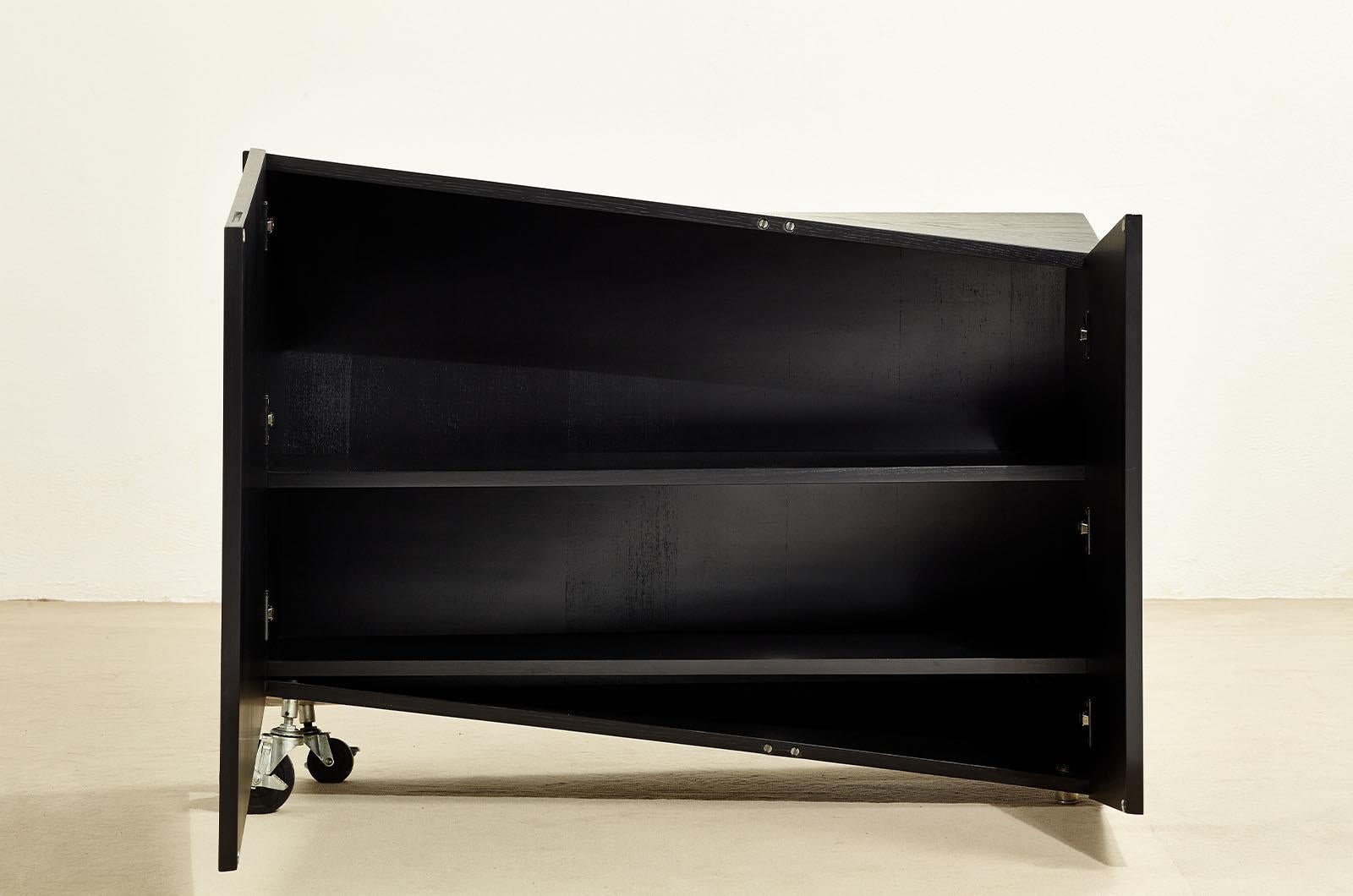 Late 20th Century Armoire Toro par Paolo Pallucco et Mireille Rivier pour Studio Pallucco