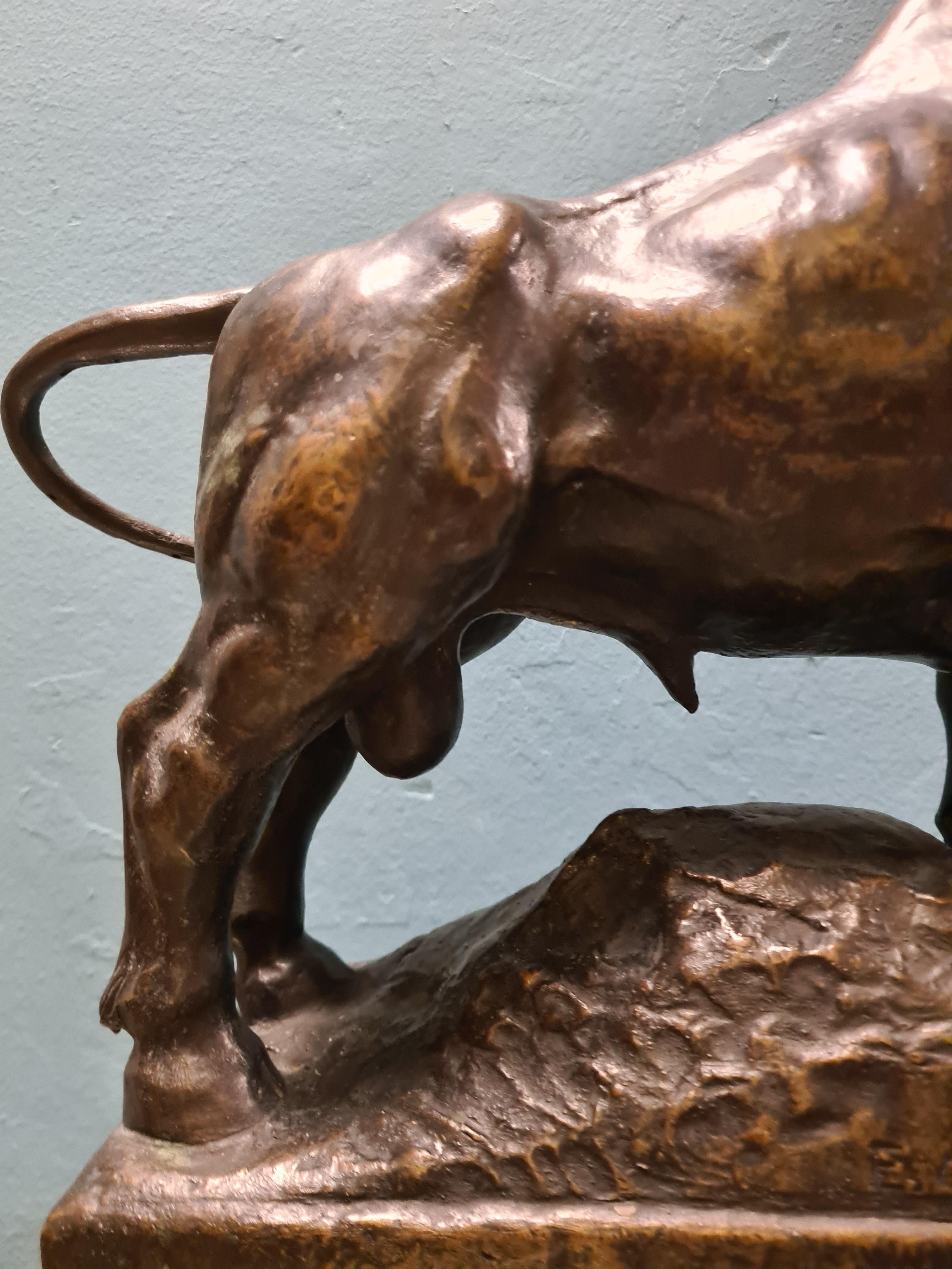 Bronze bull by sculptor Emilio Musso For Sale 2