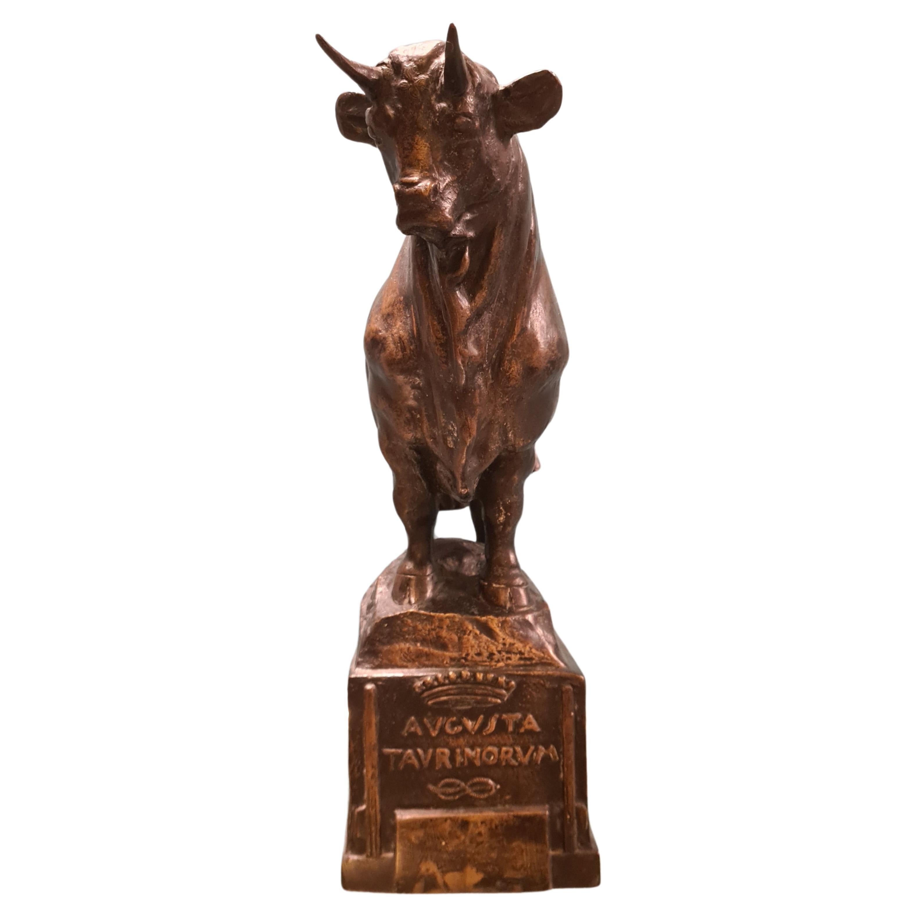 Bronze bull by sculptor Emilio Musso