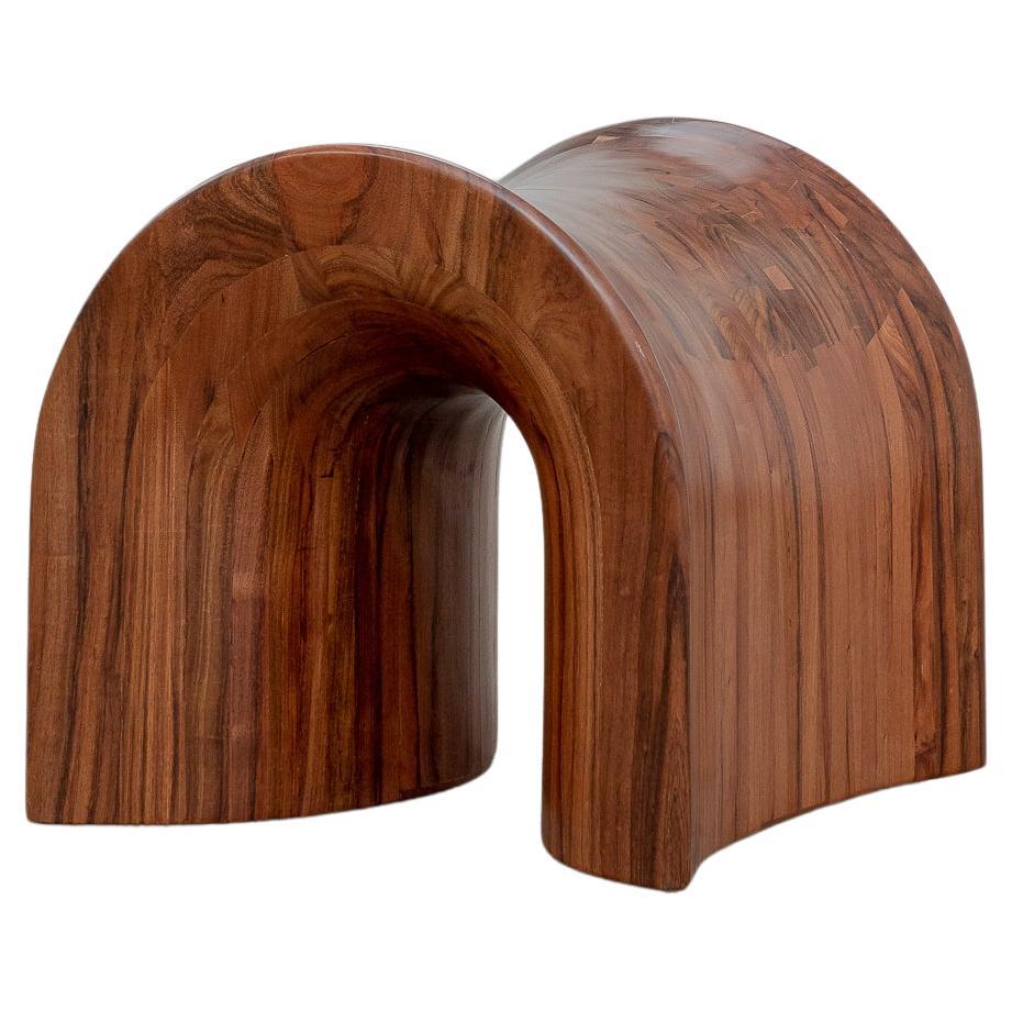 TORO Stool in Tzalam with Natural Finish by Daniel Couttolenc