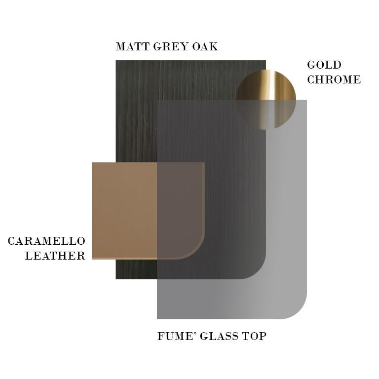 Toro, la luxueuse table basse avec plateau en cuir 140 en vente 3