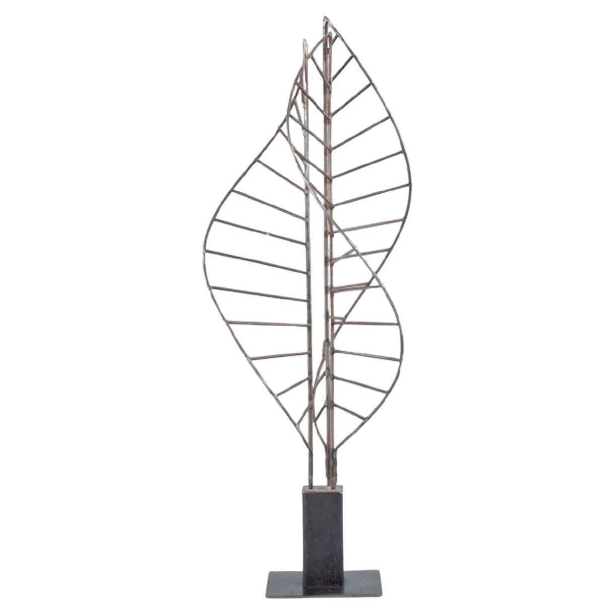 Torolf Engström, Swedish Sculptor, Unique Modernist Iron Sculpture For Sale