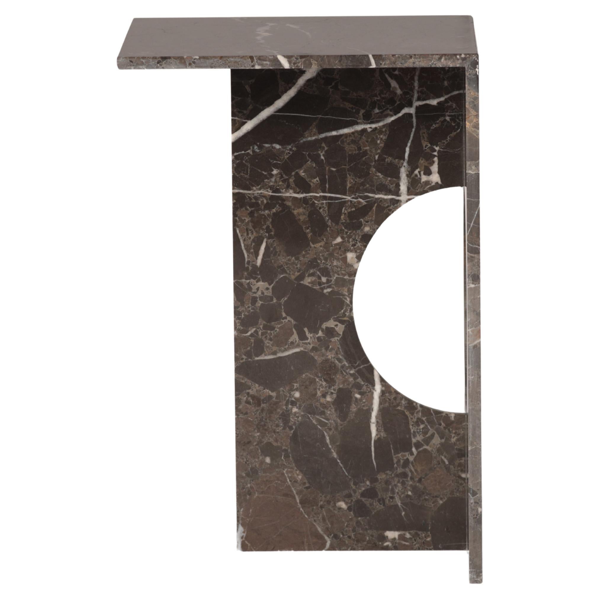 Toros Black Marble Ola Side Table by Studio Mohs