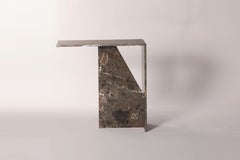 Toros Black Marble Sobre Side Table by Studio Mohs