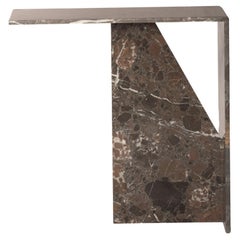 Toros Black Marble Sobre Side Table by Studio Mohs