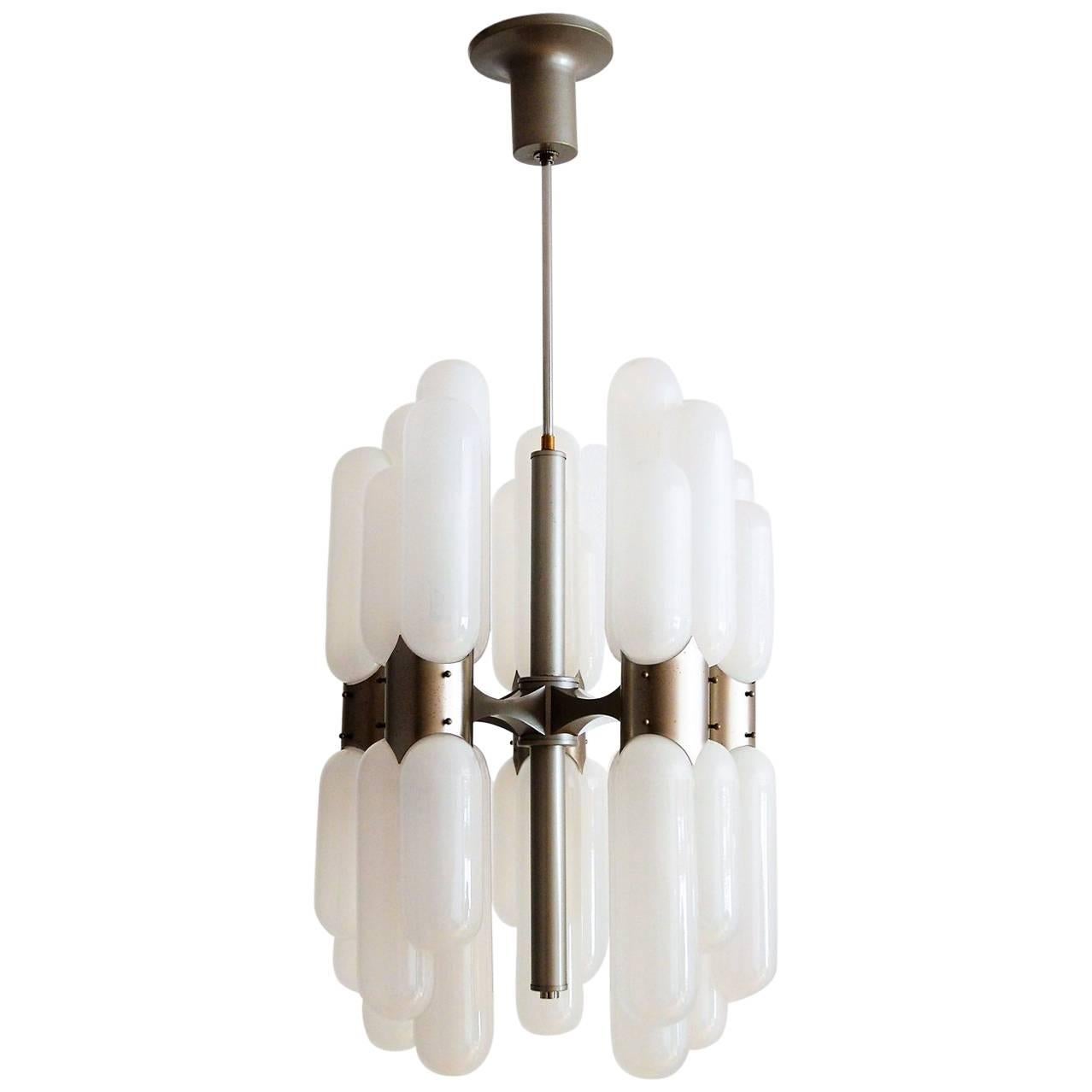 Torpedo Chandelier by Carlo Nason for Mazzega, 1960s