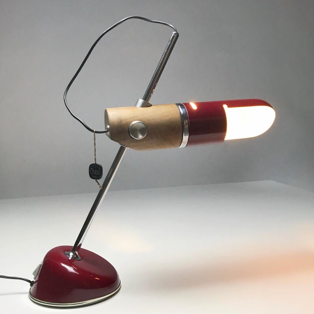 Torpedo Desk Lamp by Tomas Diaz Magro for Fase, Spain, 1969 In Good Condition In Haderslev, DK