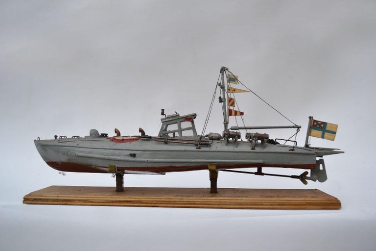 Torpedo Motor Boat Model, Early 20th Century For Sale at 1stDibs