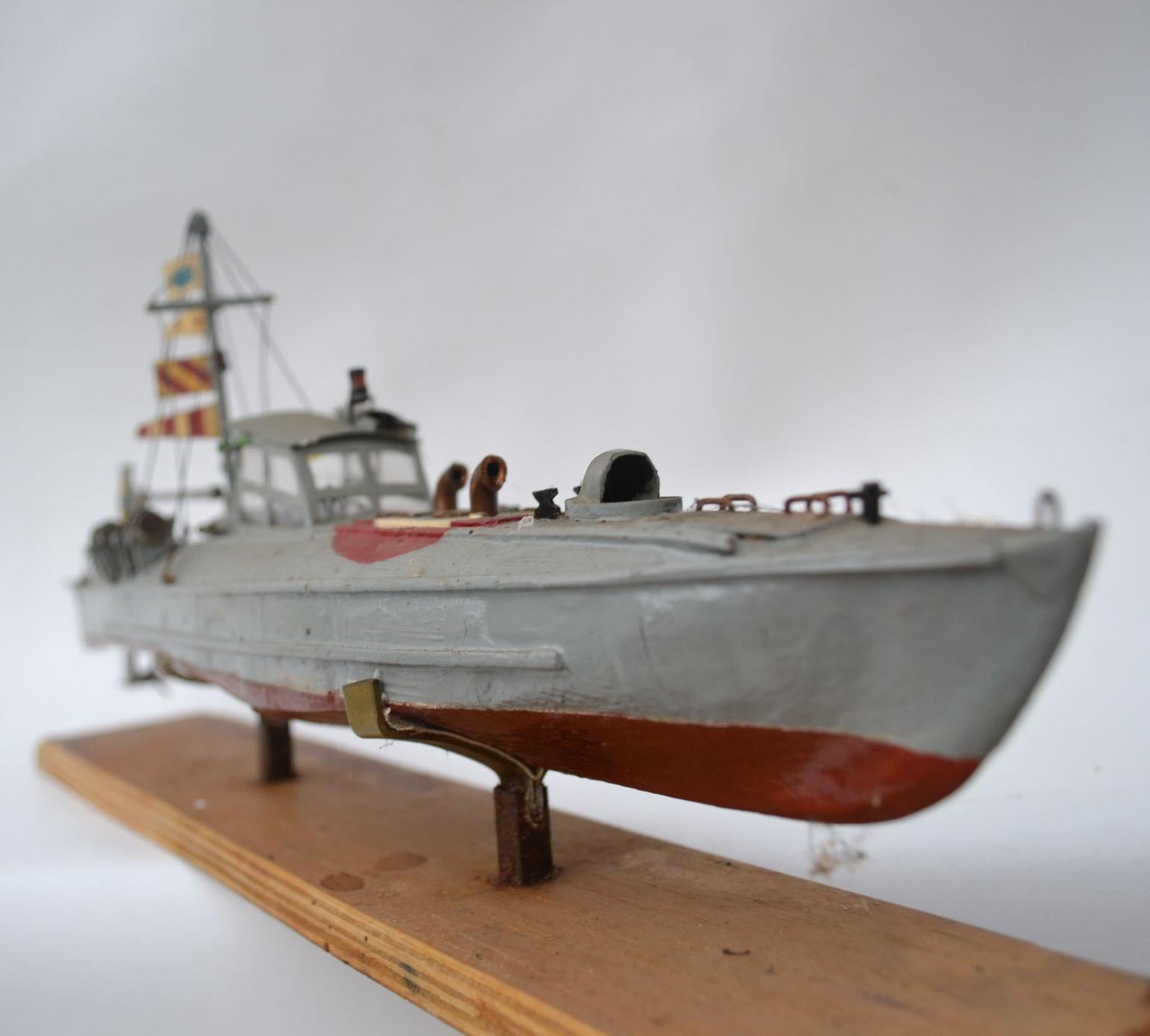 Paper Torpedo Motor Boat Model, Early 20th Century