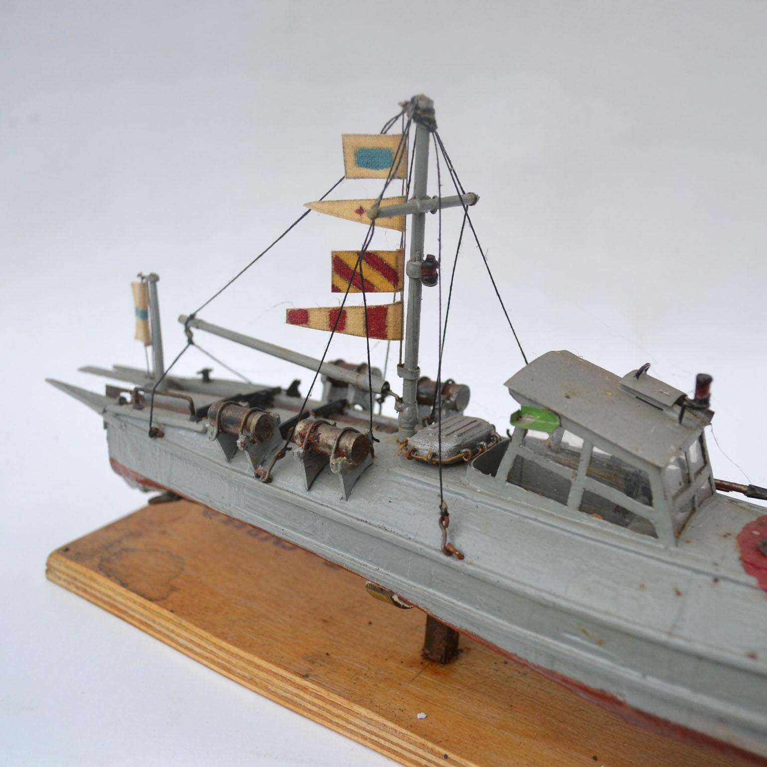 Torpedo Motor Boat Model, Early 20th Century 1