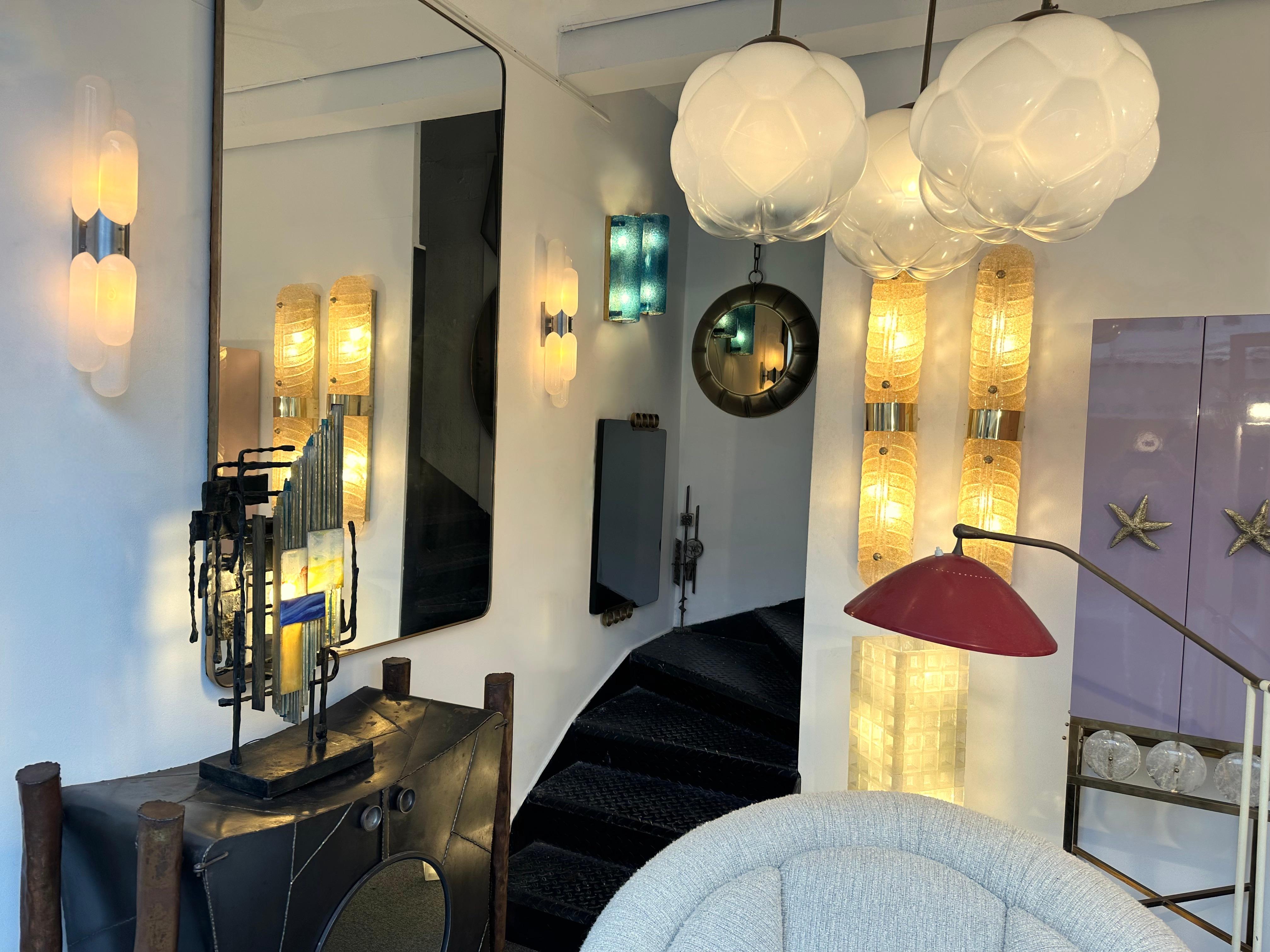 Mid-Century Modern Torpedo Murano Glass Sconce by Carlo Nason for Mazzega, Italy, 1970s For Sale