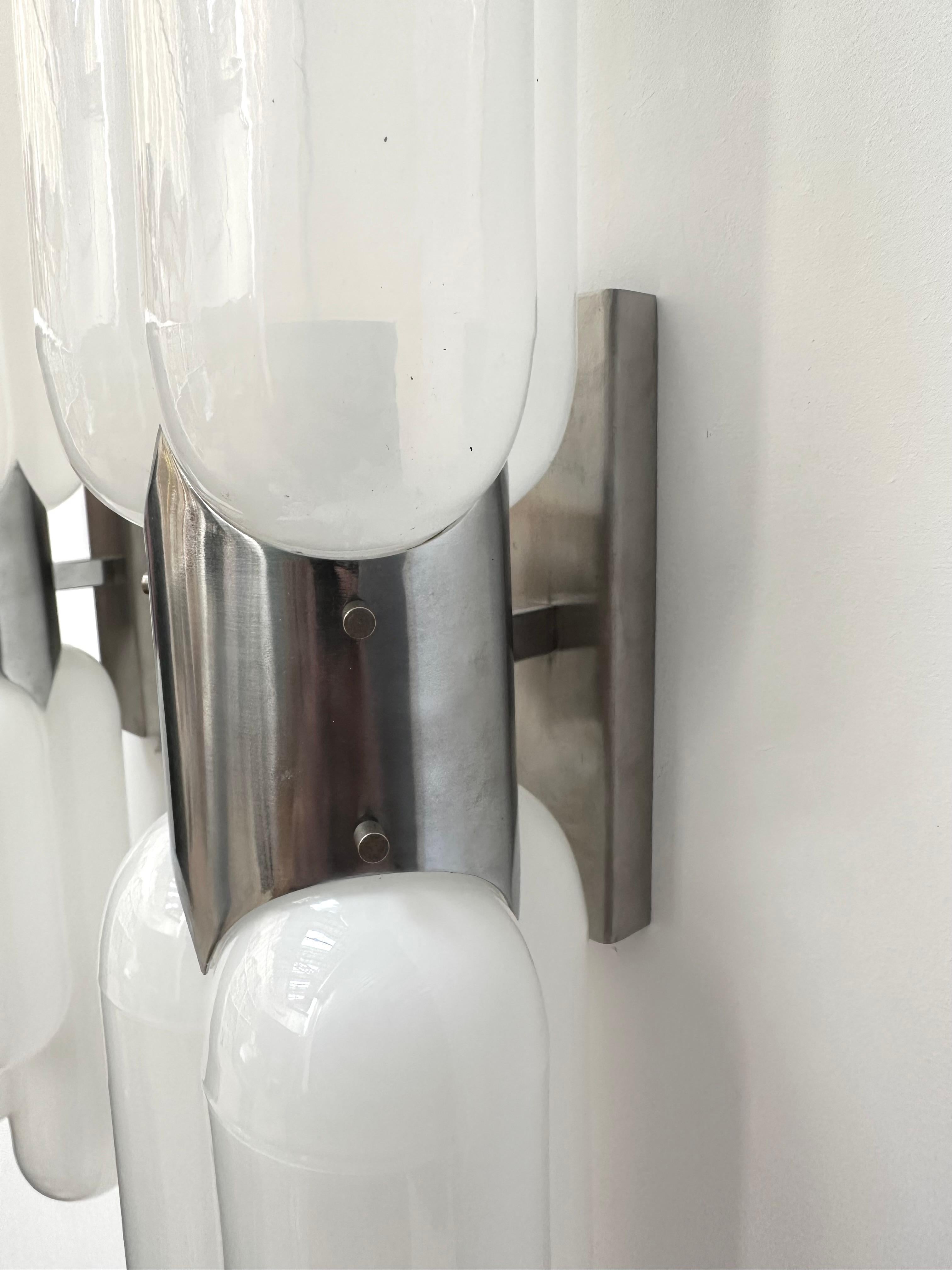 Torpedo Murano Glass Sconce by Carlo Nason for Mazzega, Italy, 1970s In Good Condition For Sale In SAINT-OUEN, FR