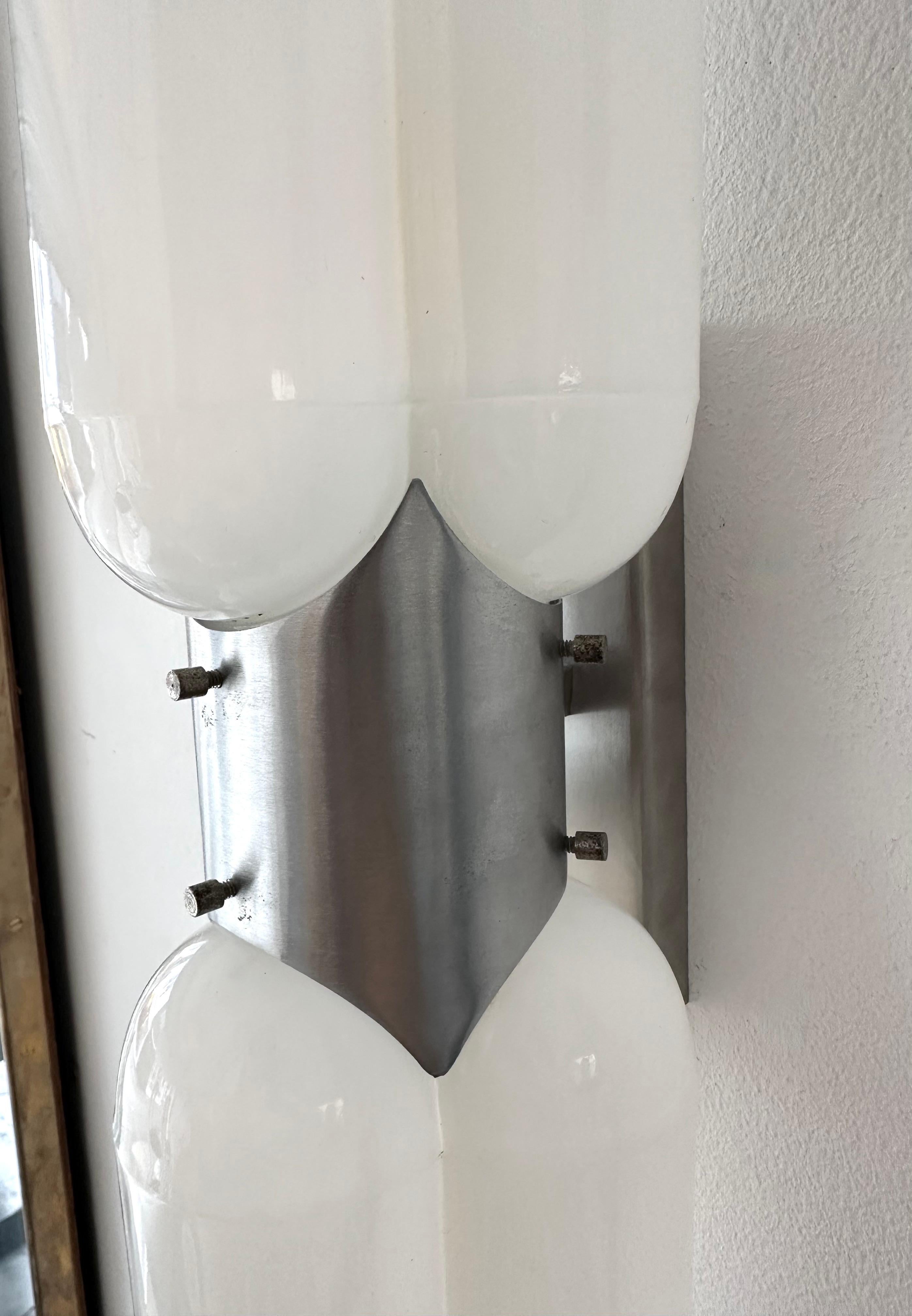 Late 20th Century Torpedo Murano Glass Sconce by Carlo Nason for Mazzega, Italy, 1970s For Sale