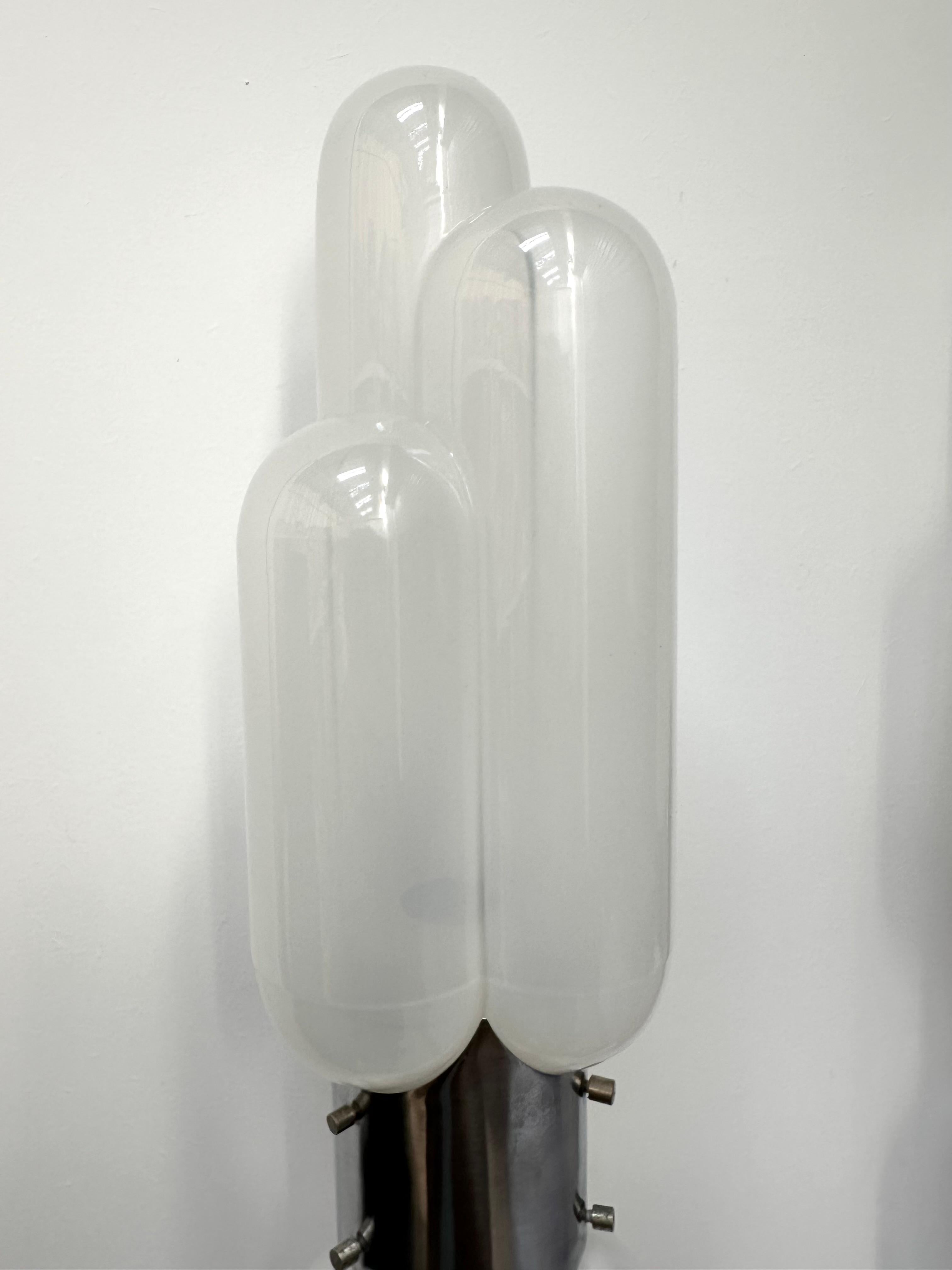 Torpedo Murano Glass Sconce by Carlo Nason for Mazzega, Italy, 1970s For Sale 2