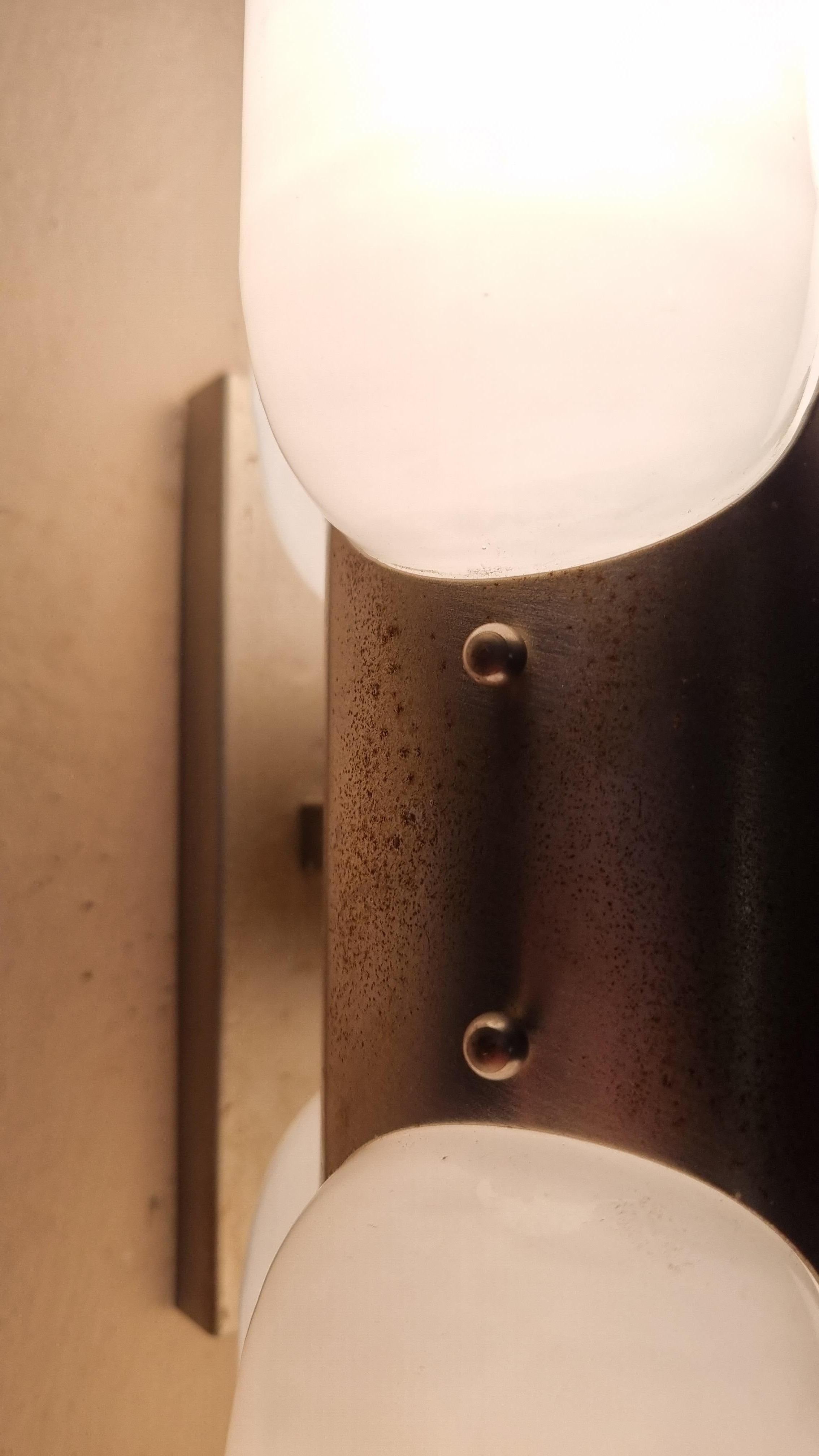 Mid-Century moderno Torpedo wall sconce designed  by Carlo Nason for Mazzega, 1960s in vendita