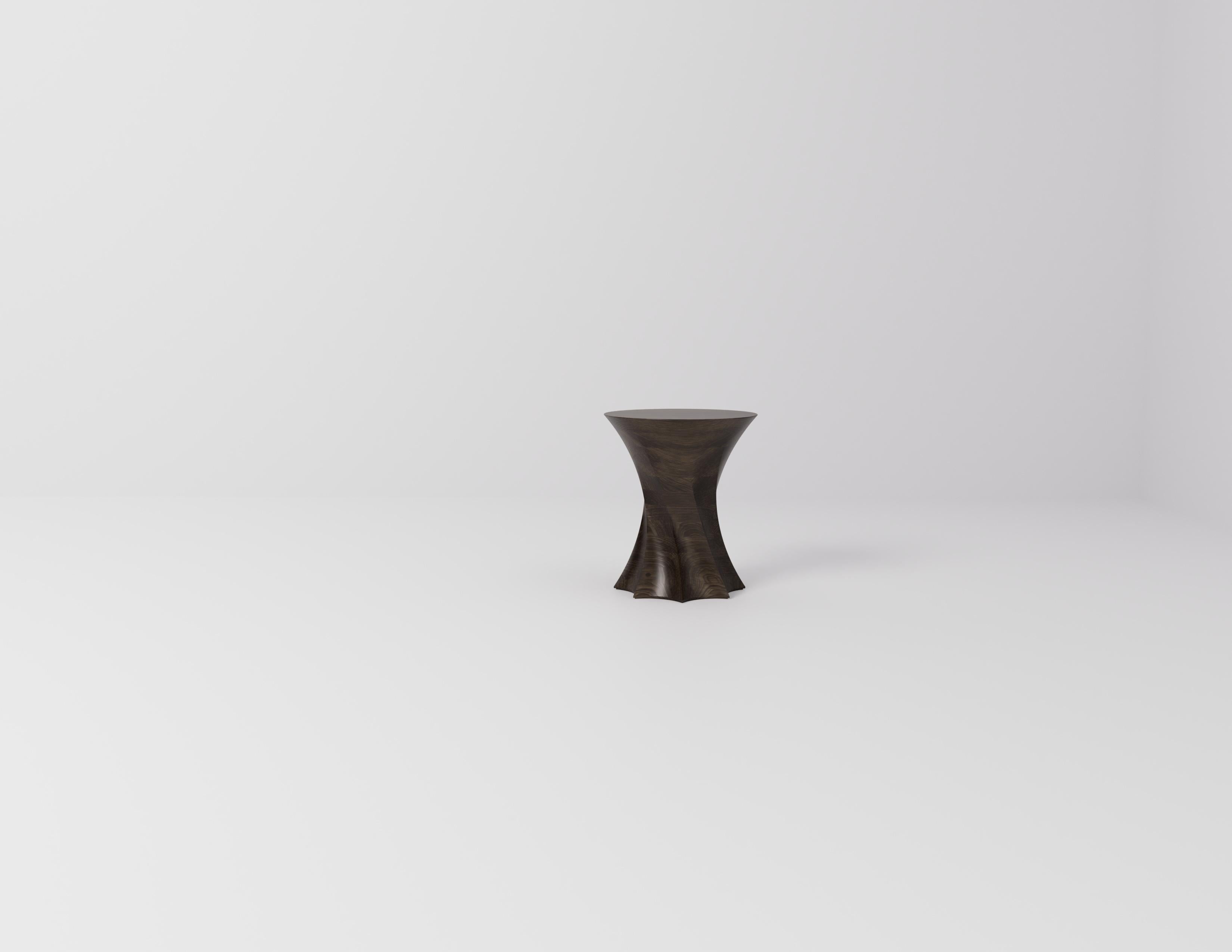 Torque Walnut Side Table by Studio TOOJ In New Condition For Sale In Geneve, CH