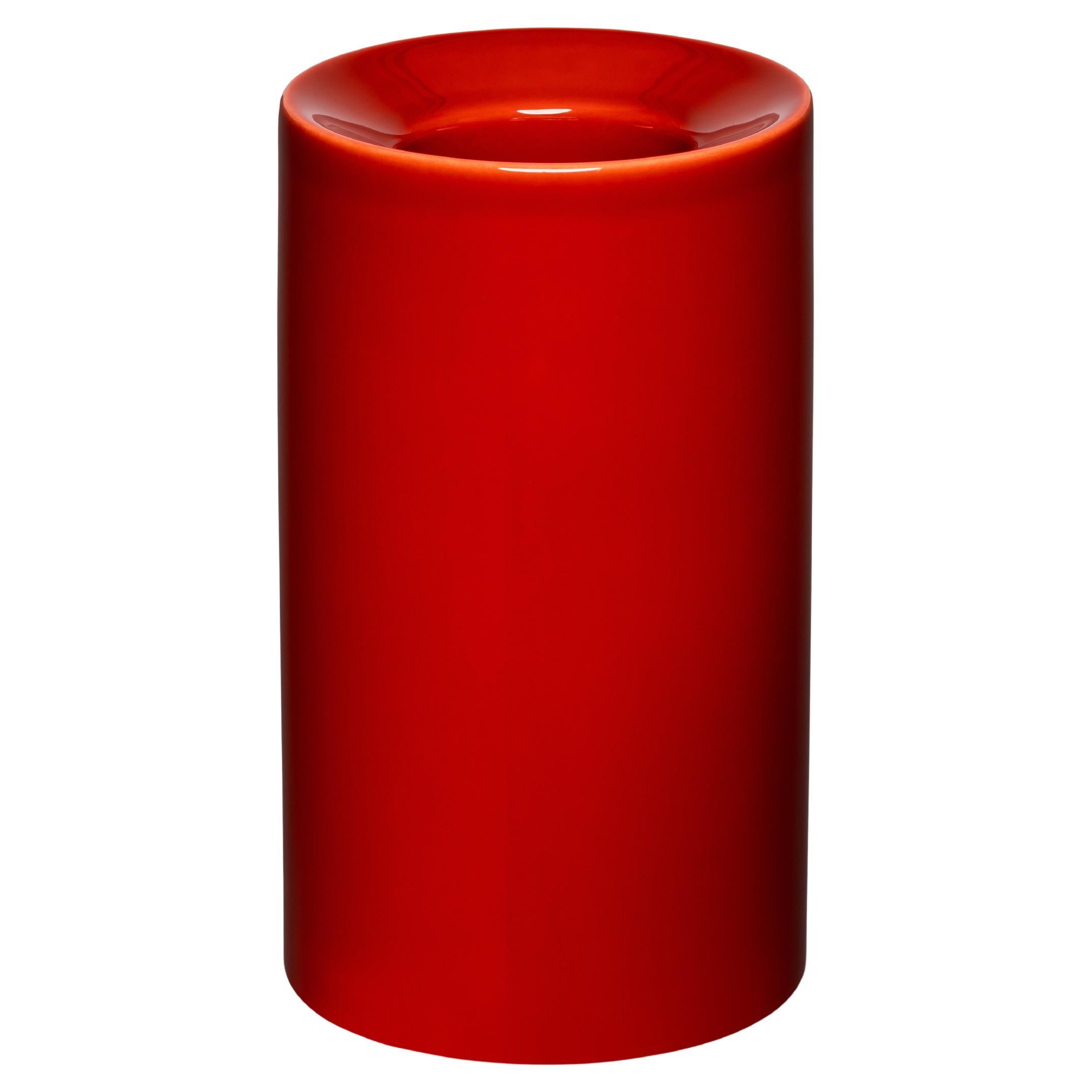 TORRE – Minimalist Vase in Red Ceramic