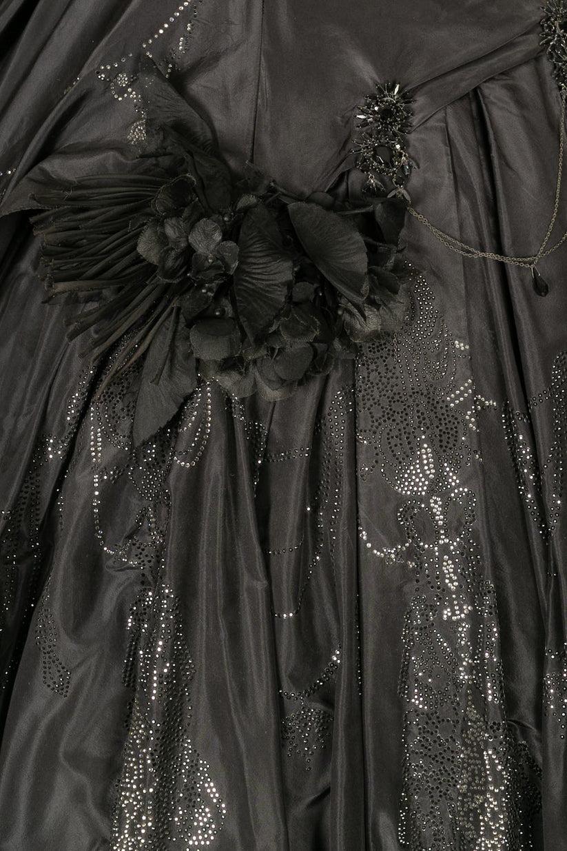 TORRENTE Haute Couture Robe noire en vente 6