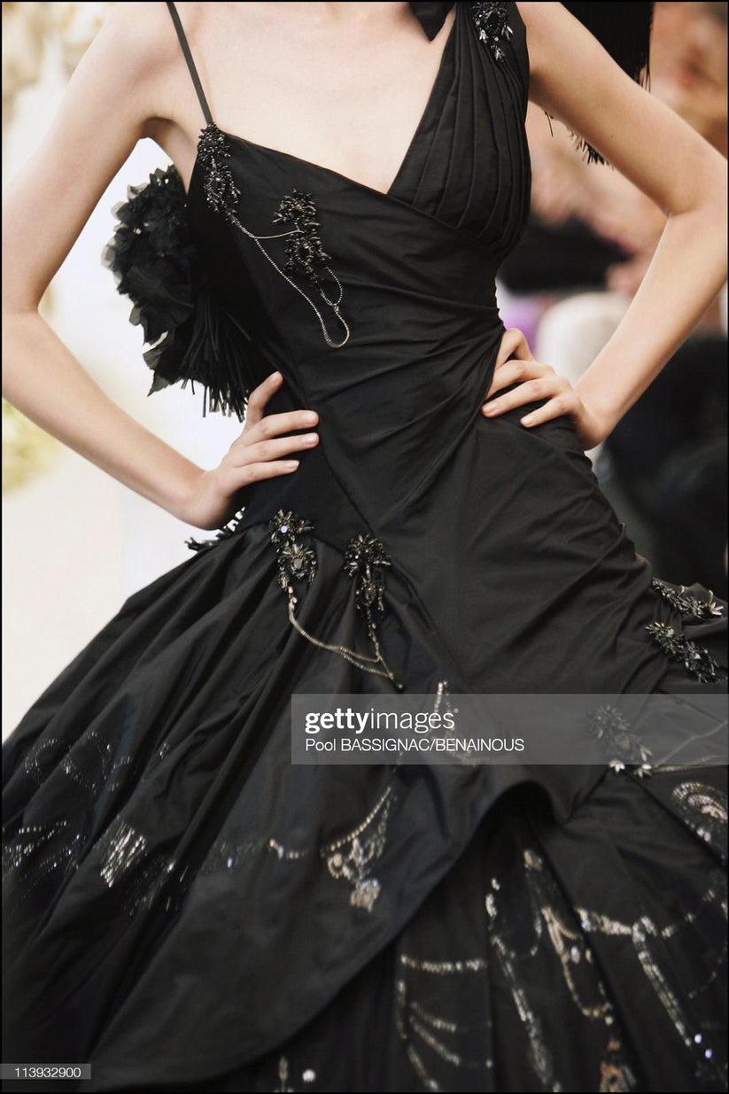 Torrente Haute Couture Schwarzes Kleid im Angebot 10