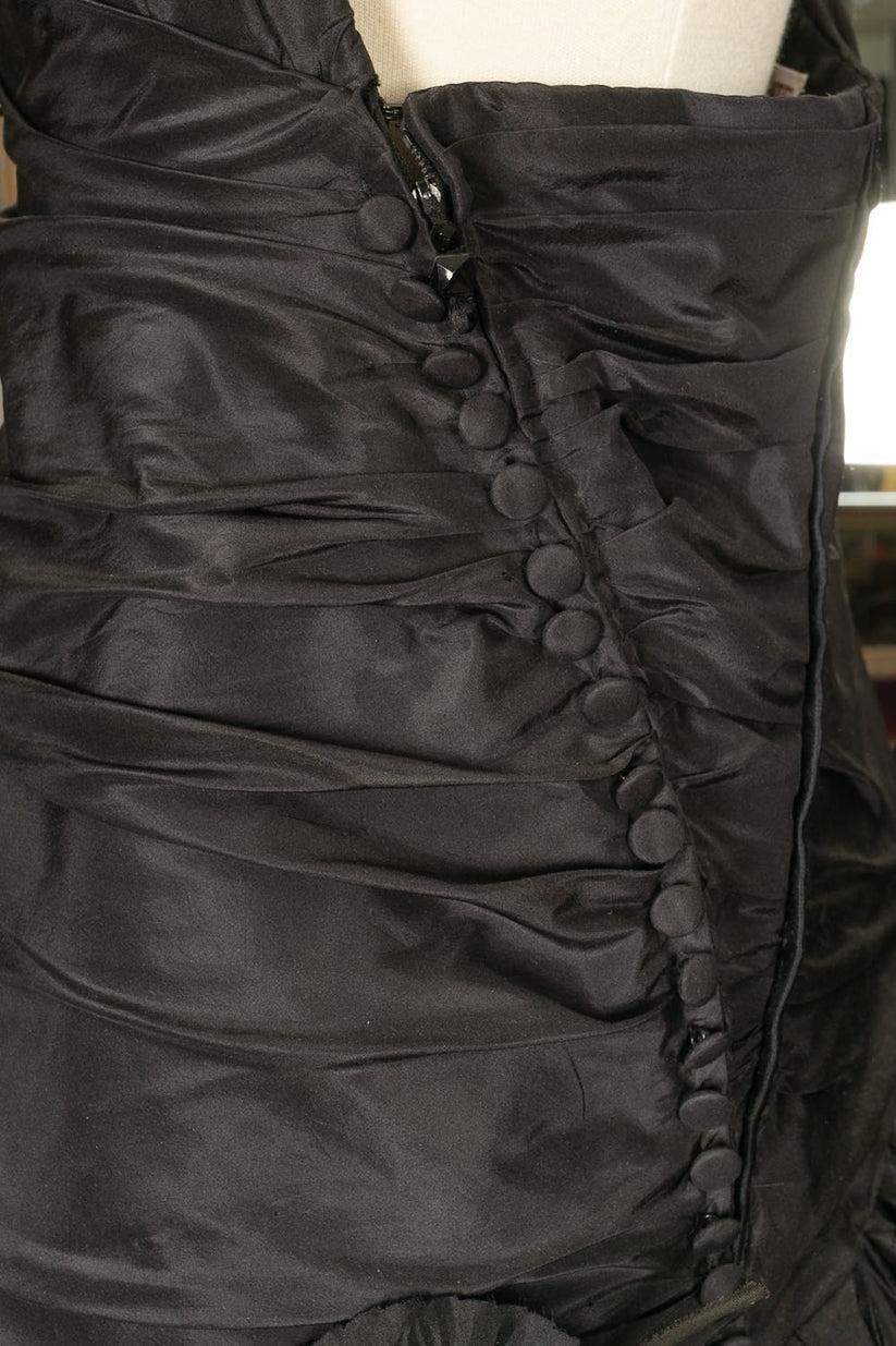 TORRENTE Haute Couture Robe noire en vente 3