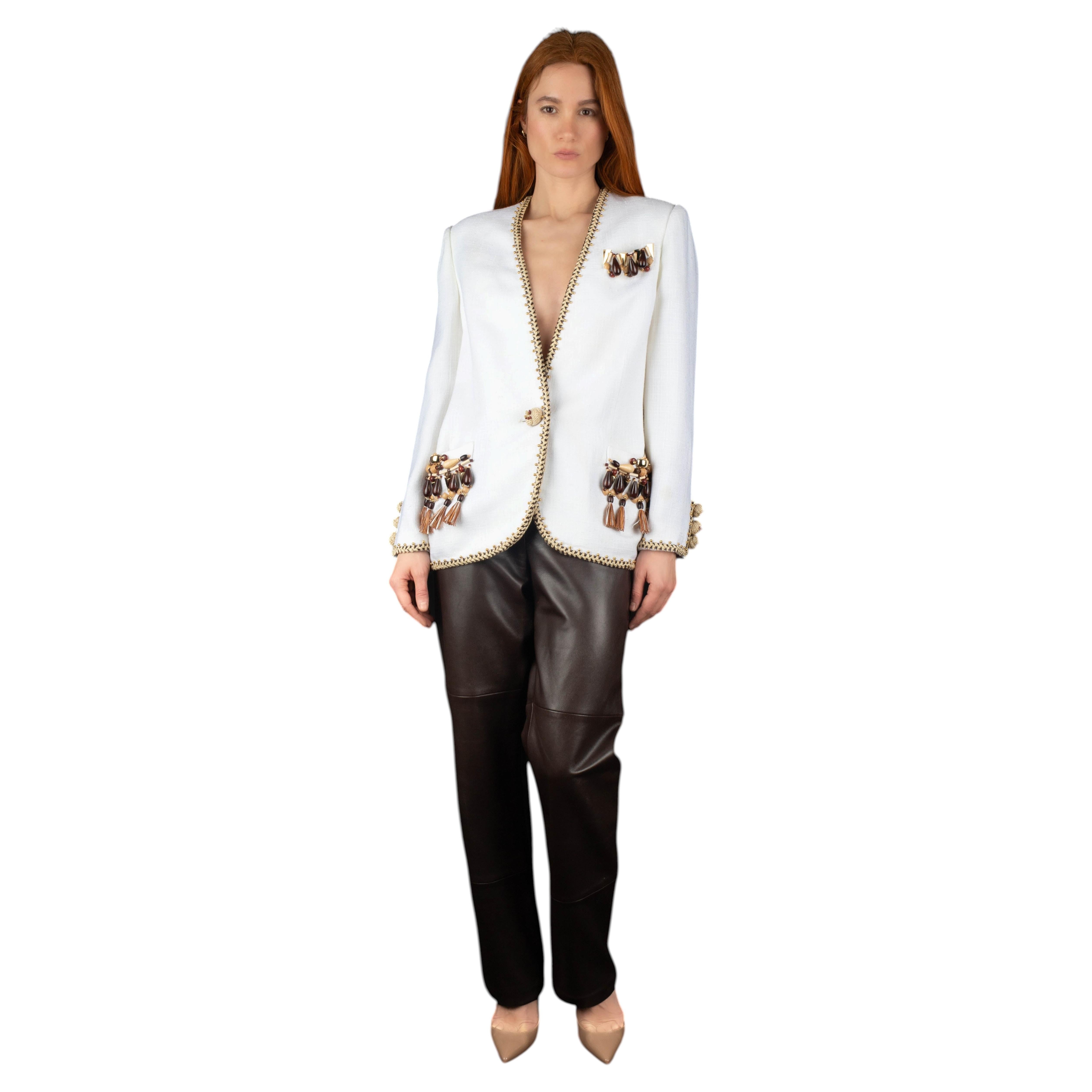 Torrente jacket by Rose Torrente-Mett Haute Couture Summer 1990 For Sale
