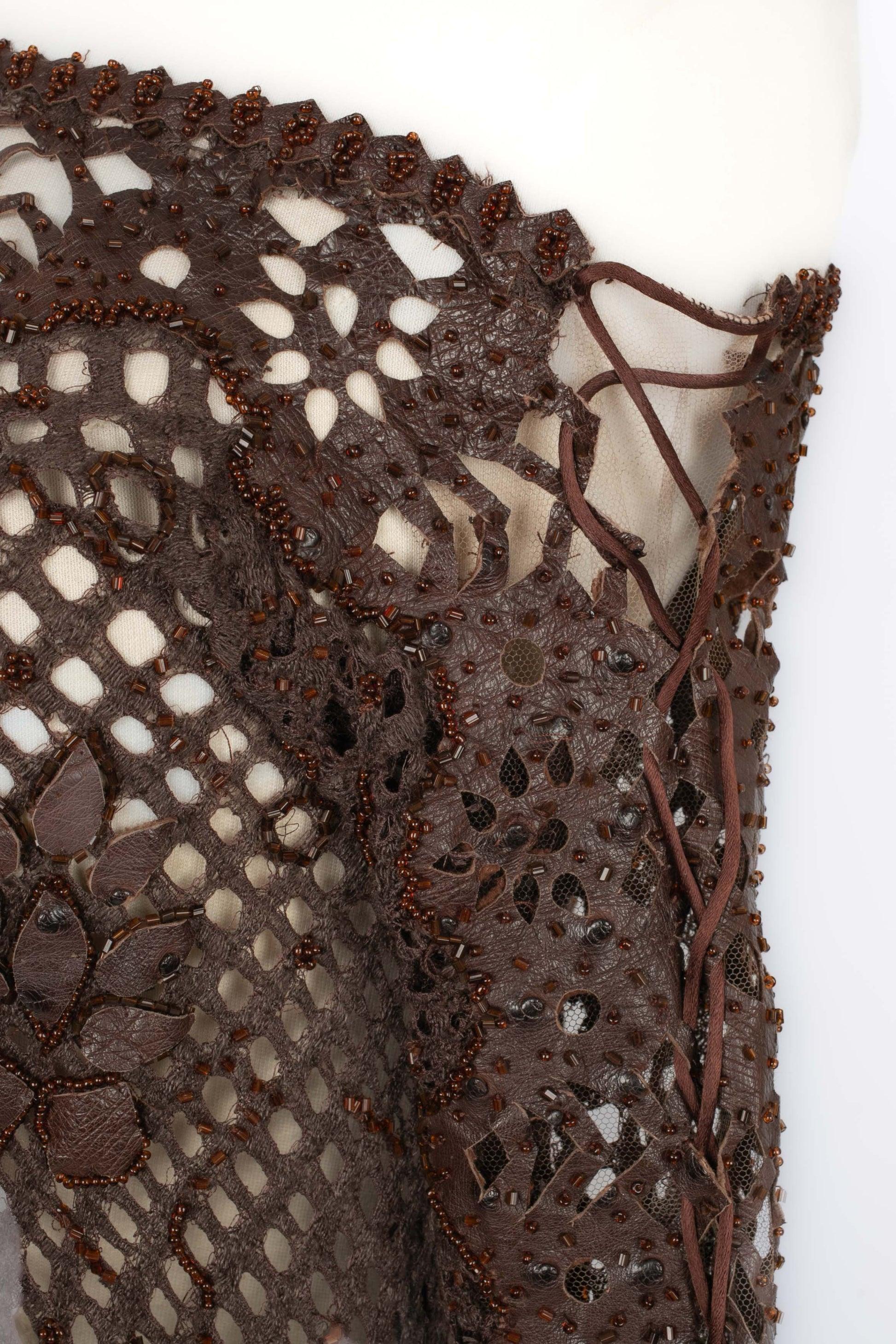 Top a rete traforata TorRENTE Haute Couture, 2002 in vendita 3