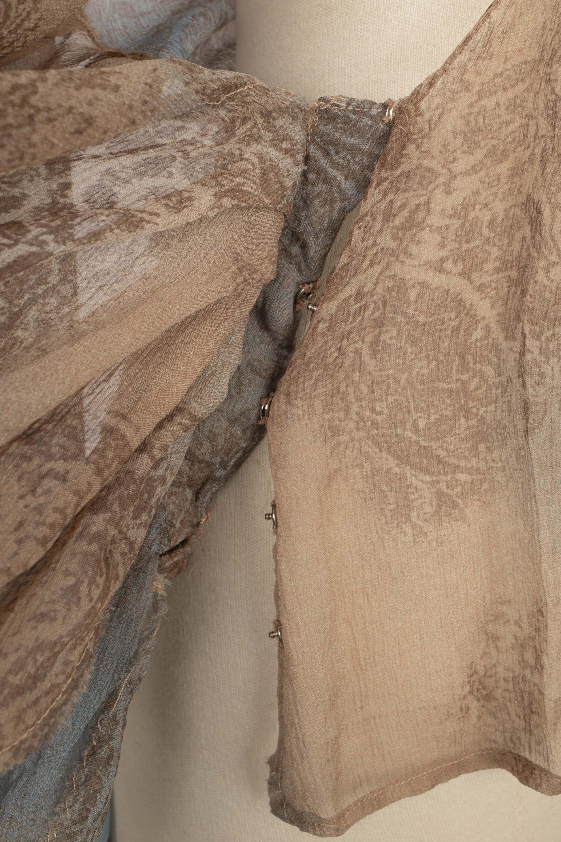 Torrente Patterned Silk Muslin Blouse, 2001 6