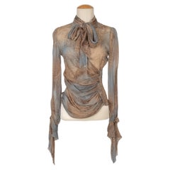 Blusa de muselina de seda estampada Torrente, 2001