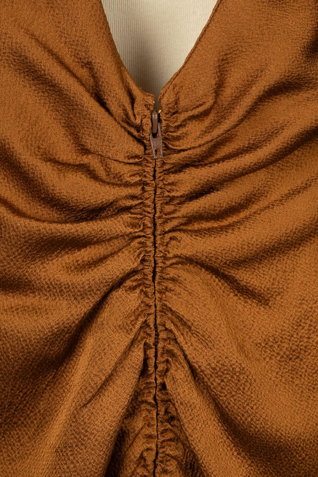 Abito in seta TorRENTE Haute Couture in vendita 3