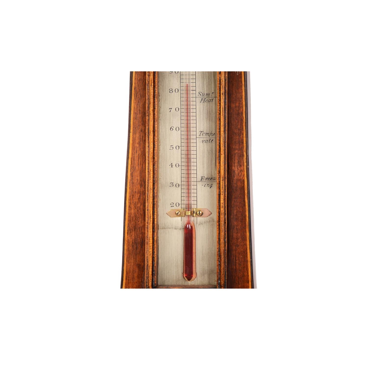 Torricelli Barometer, Mahogany Thermometer and Hygrometer 4