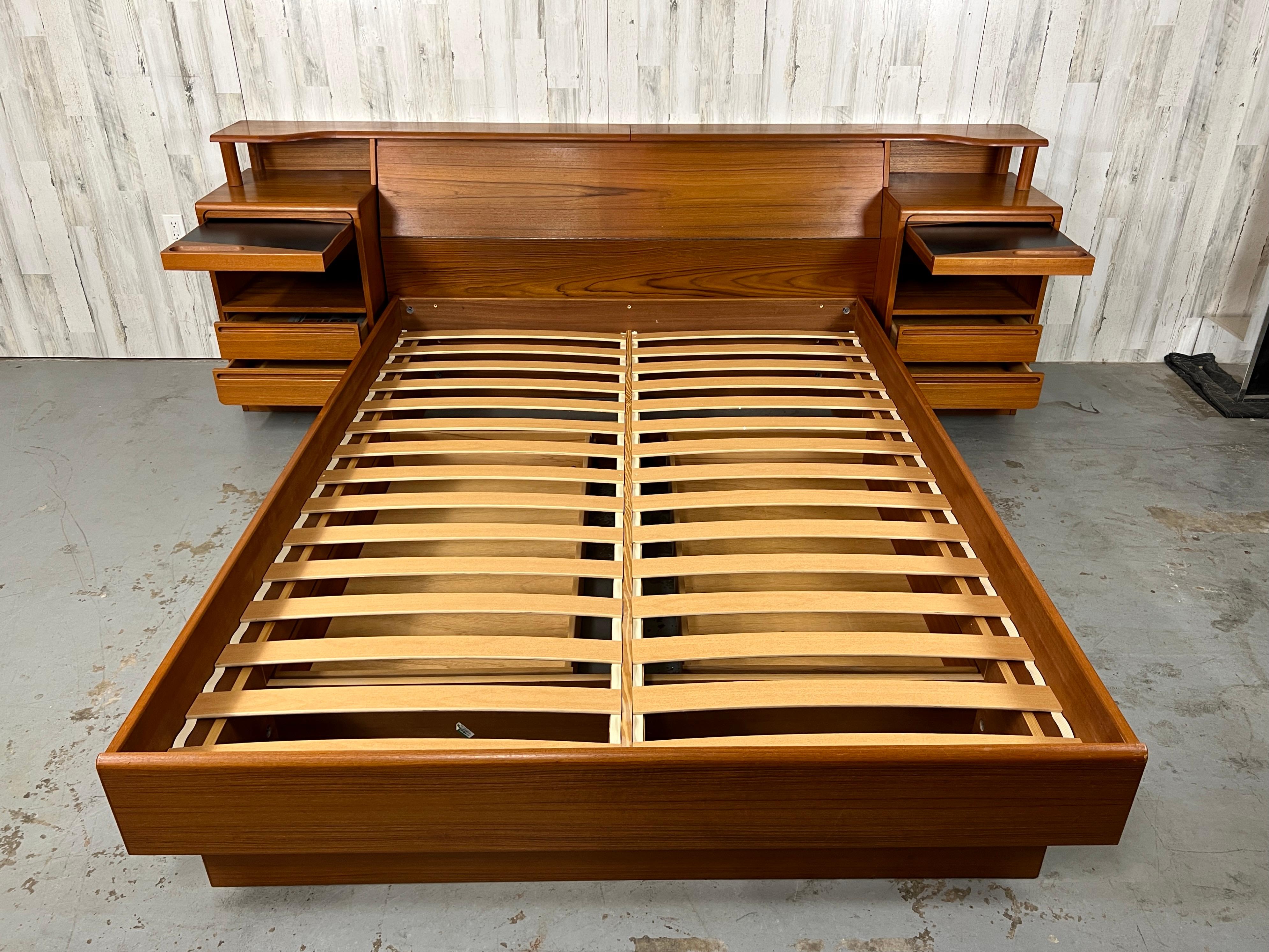 Teak Torring Mobelfabrik Platform Bed- Queen Size
