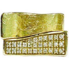 Torrini 1369 Firenze Bilbao Handmade Diamond and Gold Ring