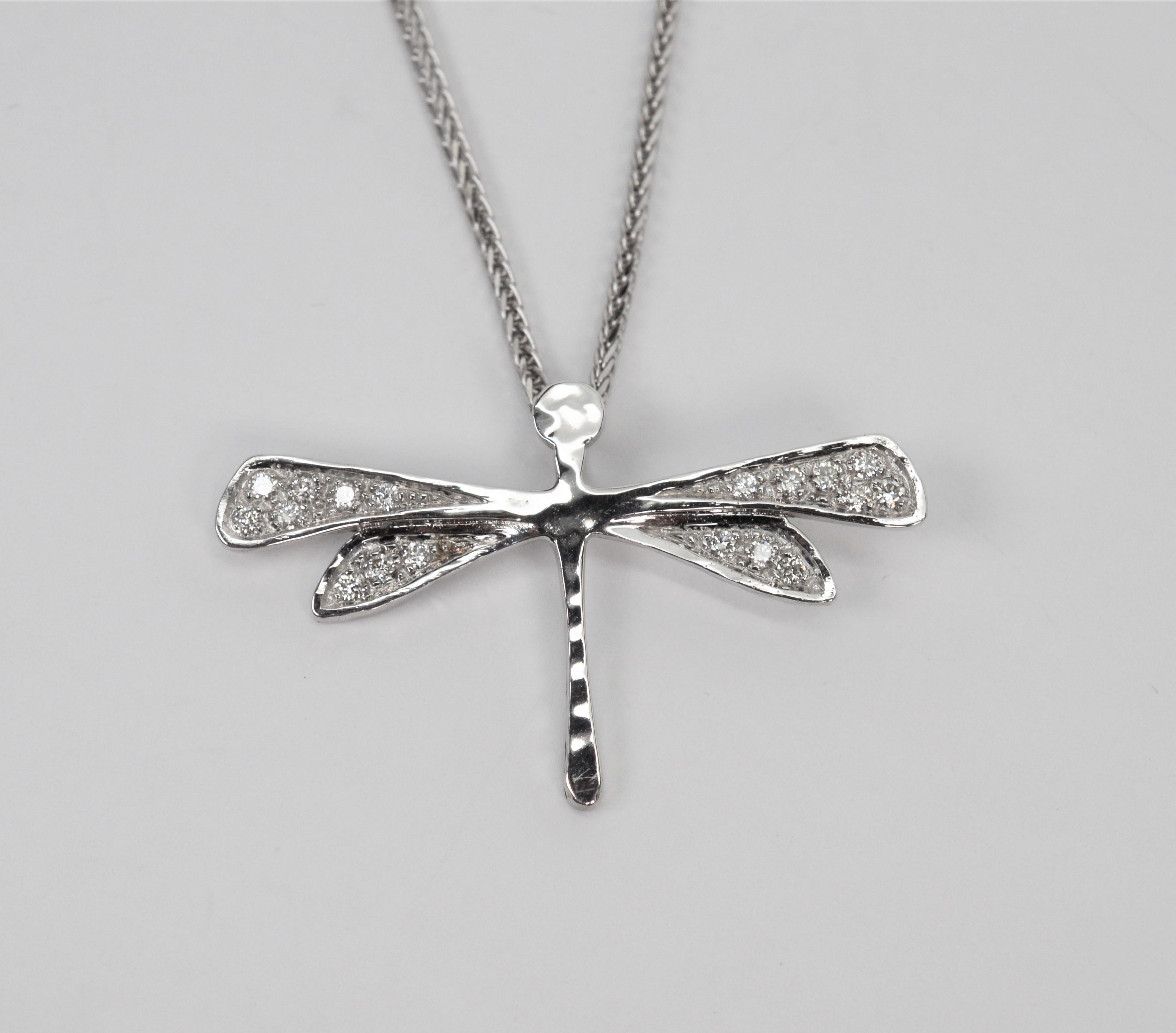 dragonfly diamond necklace