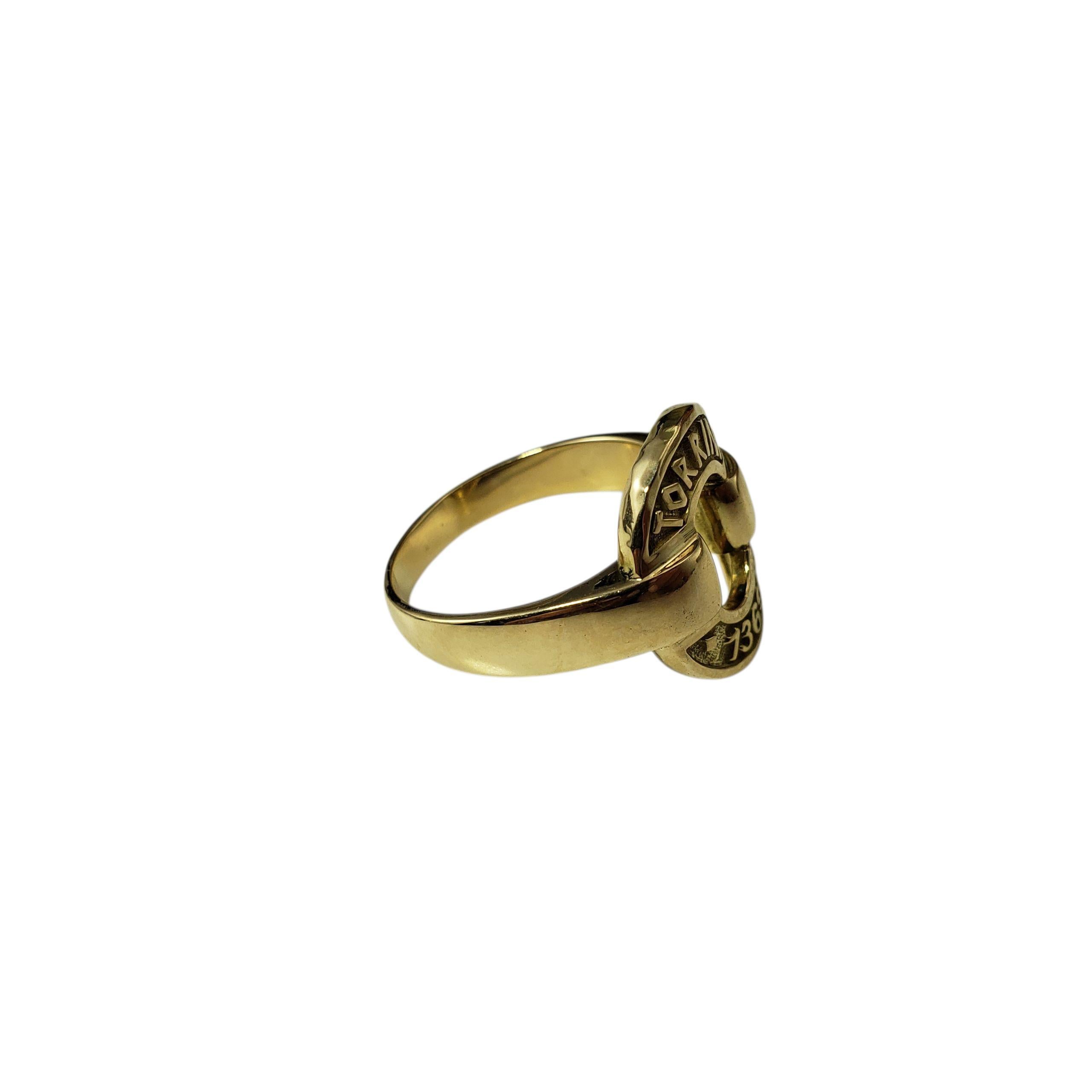 Anello Torrini in oro giallo 14K misura 8.75 #22479 In condizioni buone in vendita a Washington Depot, CT