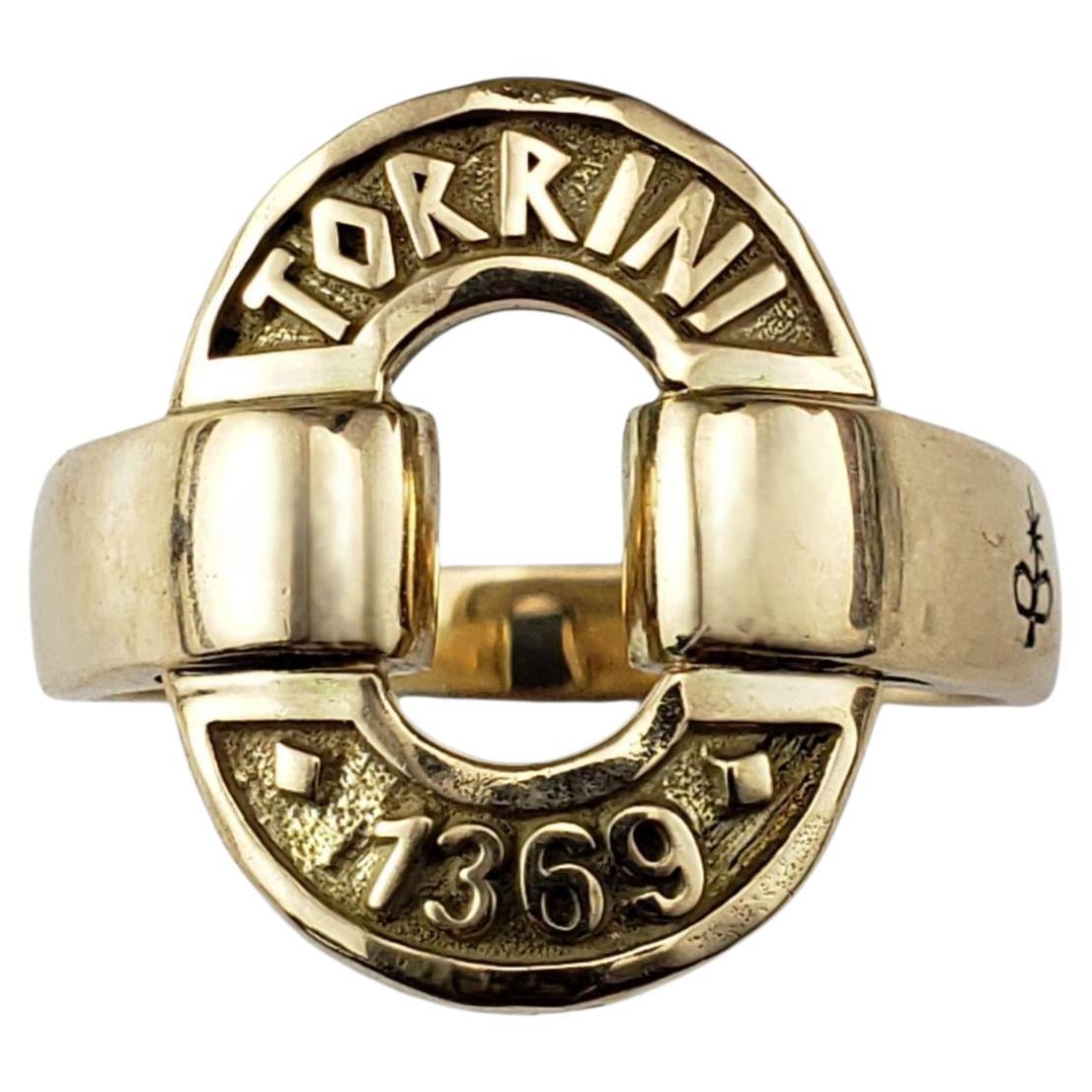 Anello Torrini in oro giallo 14K misura 8.75 #22479 in vendita