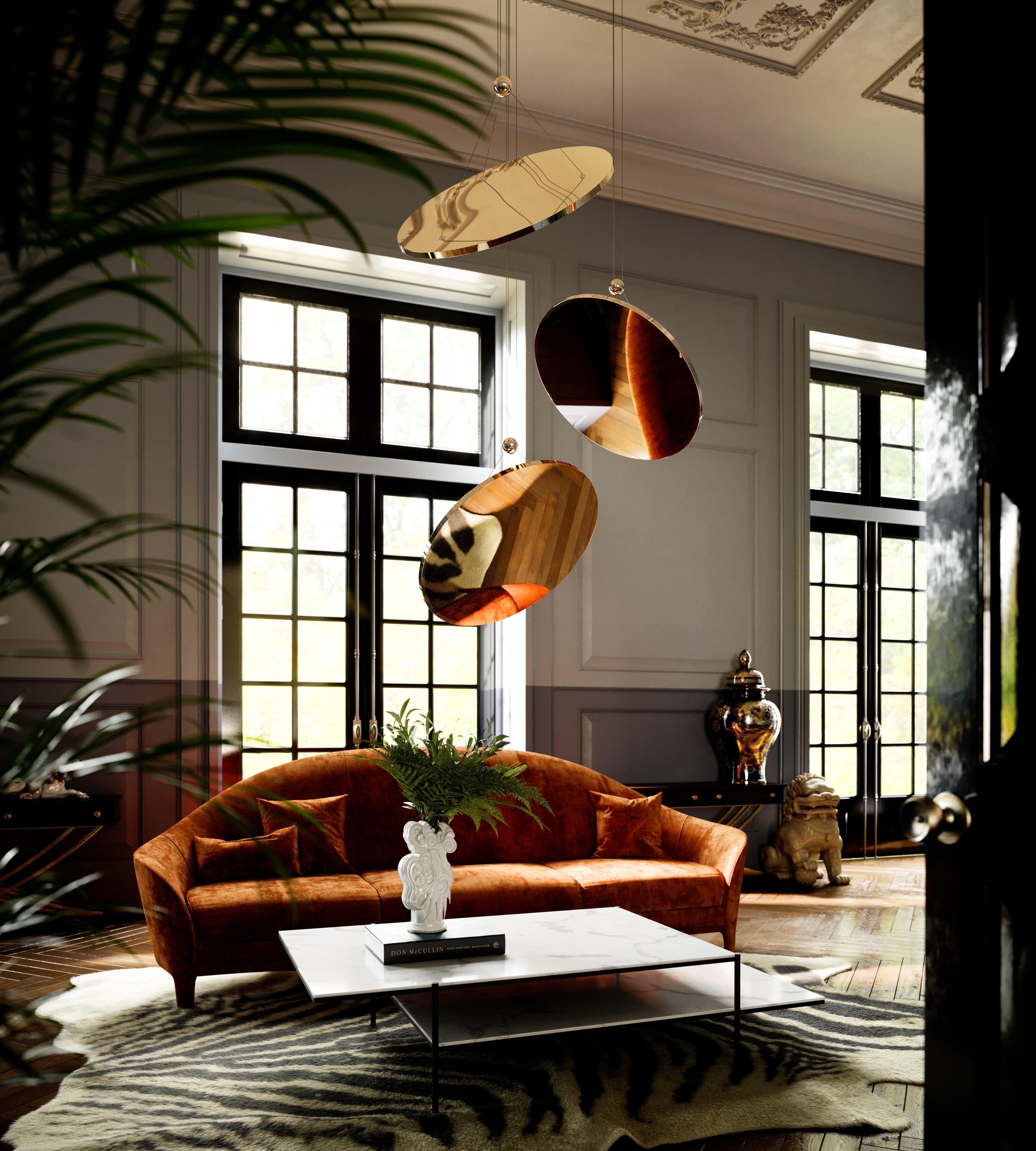 Inglese Lampadario Torsa Three di Cameron Design House in vendita