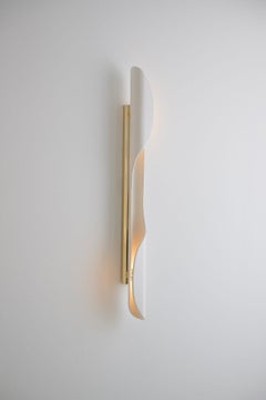 Oblong Torsade Ceramic Wall Lamp by Jennifer Midoz