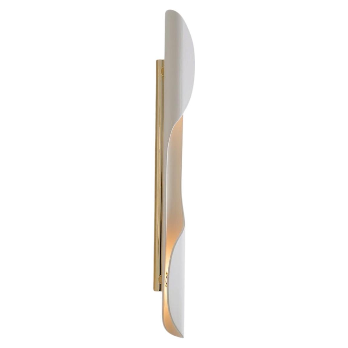 Oblong Torsade Ceramic Wall Lamp by Jennifer Midoz