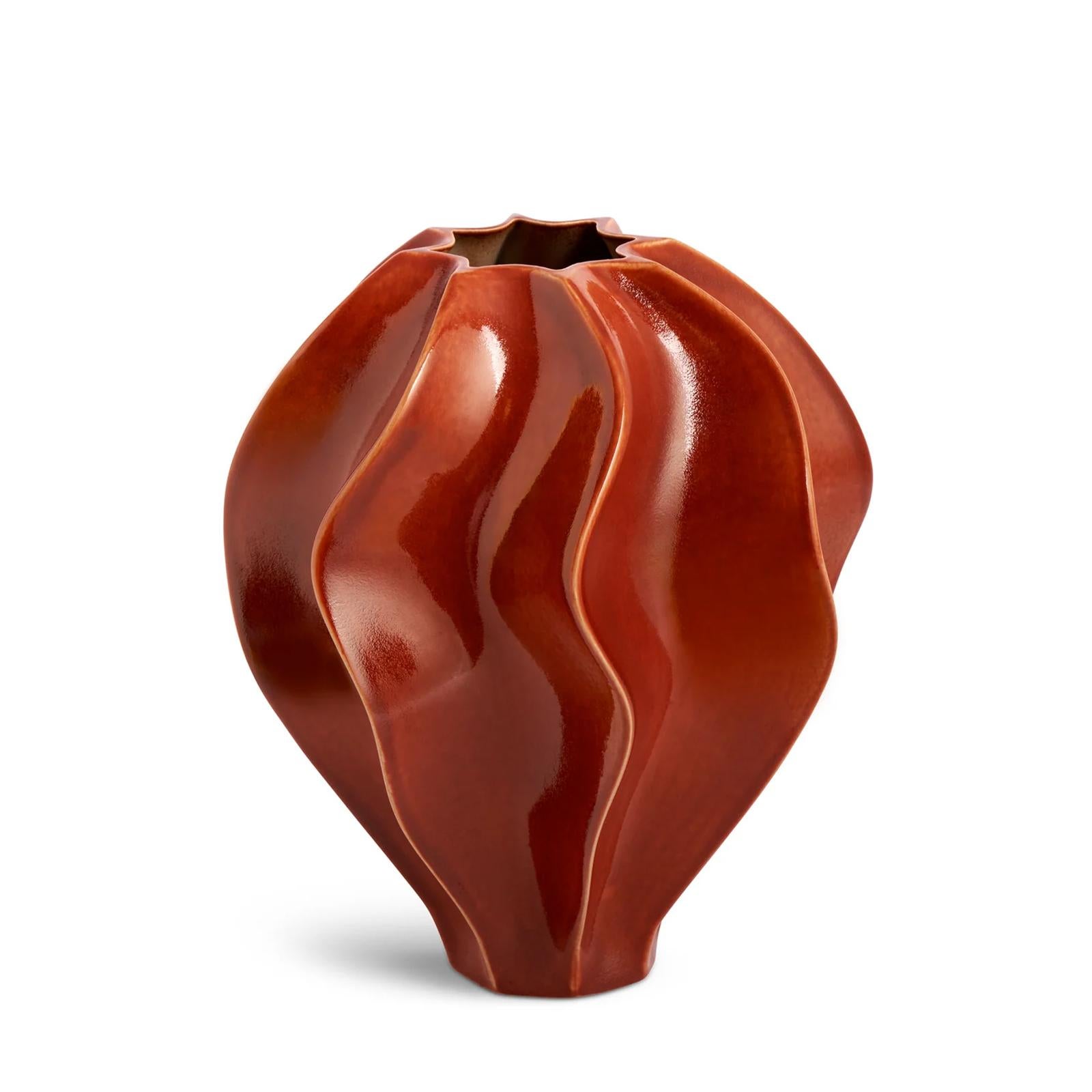 Portoghese Vaso grande rosso Torsade in vendita