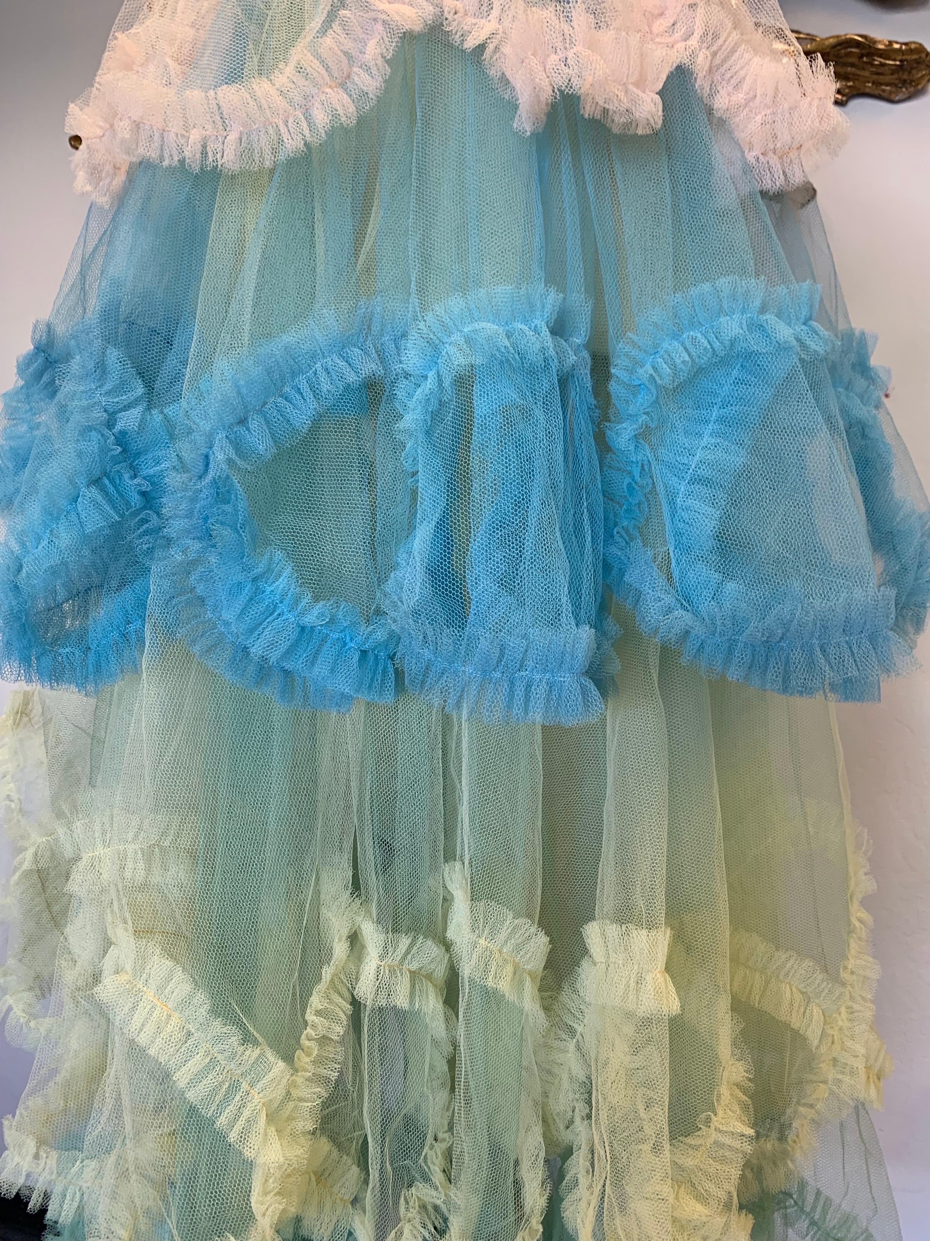 tulle tiered skirt